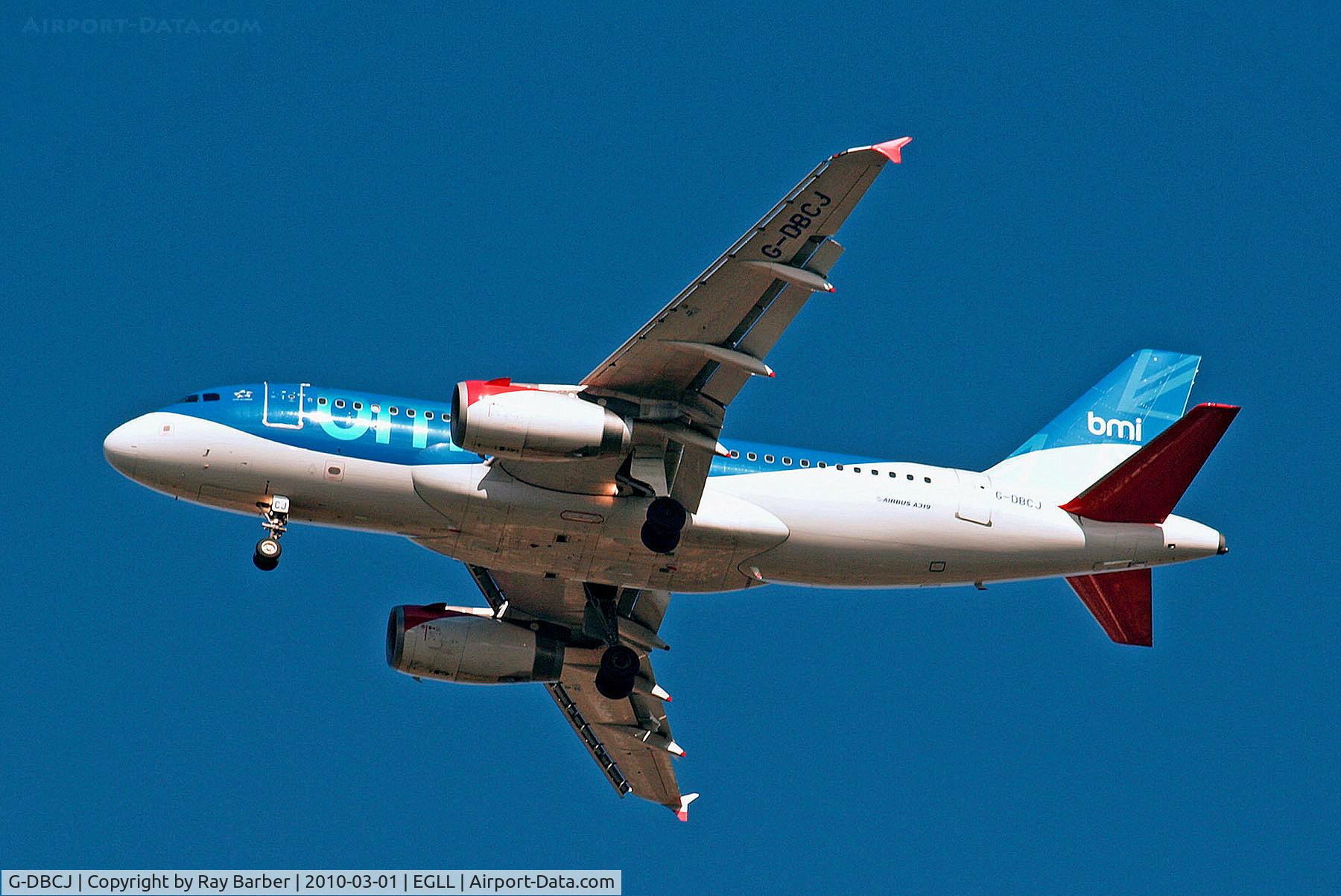 G-DBCJ, 2006 Airbus A319-131 C/N 2981, G-DBCJ   Airbus A319-131 [2981] (bmi British Midland) Home~G 01/03/2010