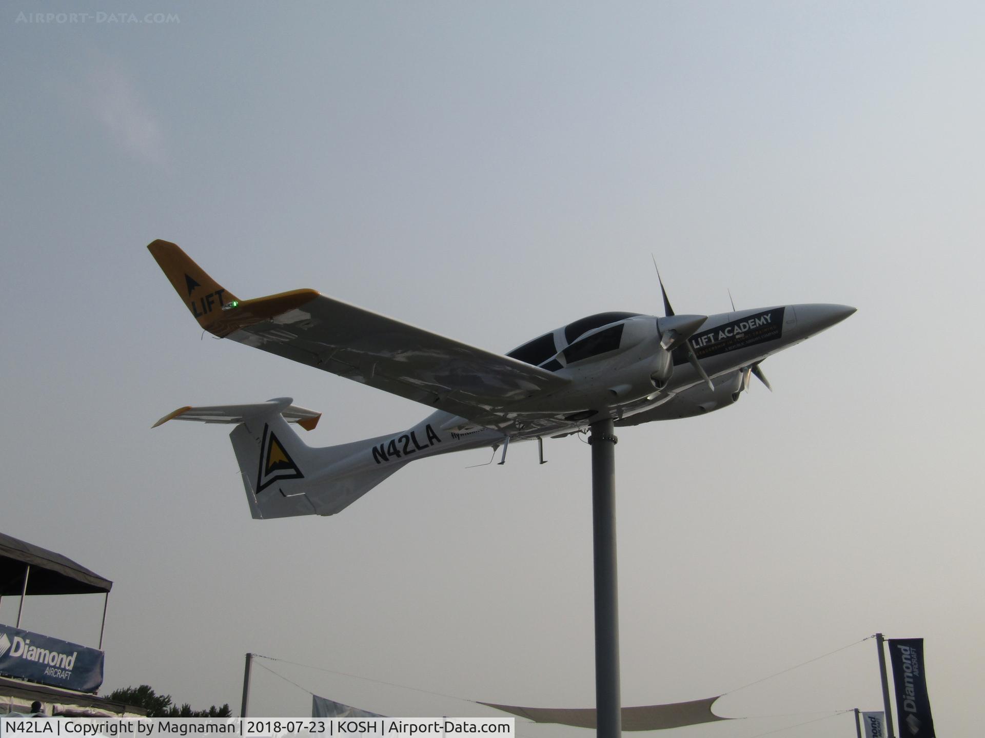 N42LA, 2005 Diamond DA-42-NG Twin Star Twin Star C/N 42.063, this i think is a replica and not the real deal - at EAA 18 - if anyone can confirm that would be great. 42.063 i think was registered since EAA.