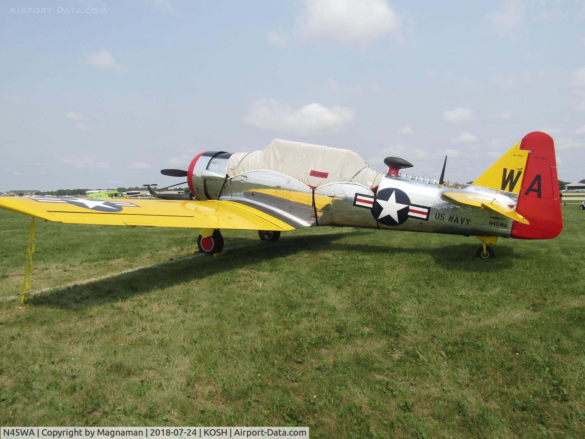 N45WA, 1943 North American SNJ-4 Texan C/N 88-11850, at EAA 18