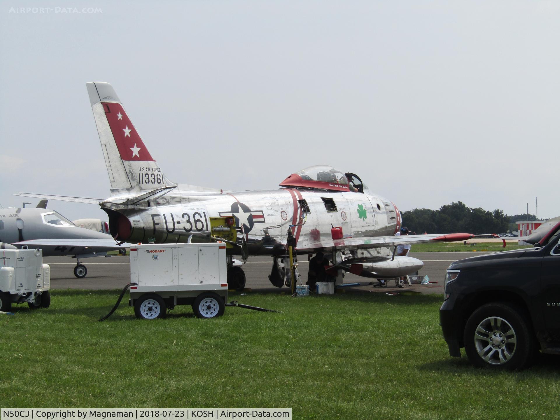 N50CJ, Canadair CL-13B Sabre 6 C/N 1490, at EAA 18