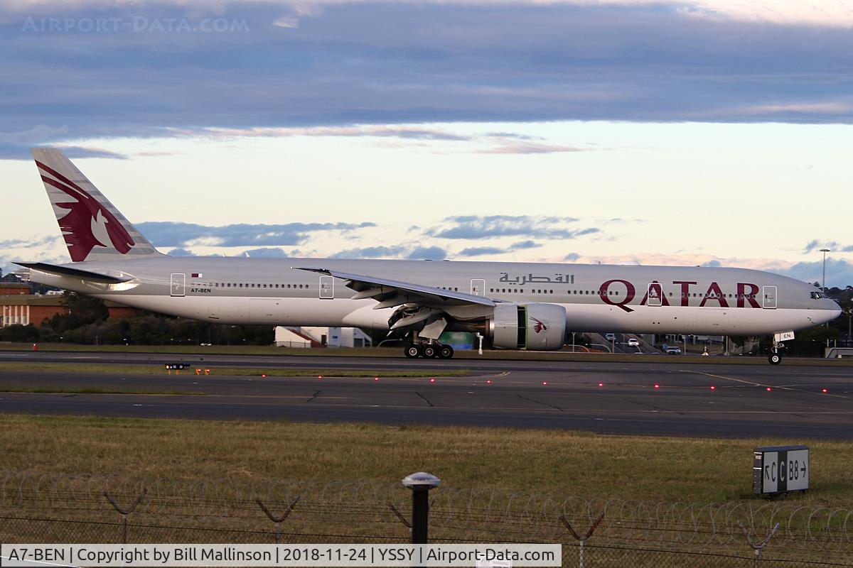 A7-BEN, 2017 Boeing 777-300/ER C/N 64064, JUST IN