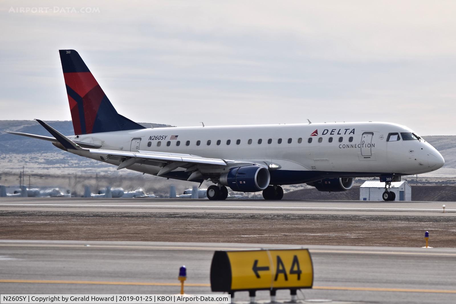 N260SY, 2017 Embraer 170LR (ERJ-170-100LR) C/N 17000667, Landing roll out on RWY 28R.