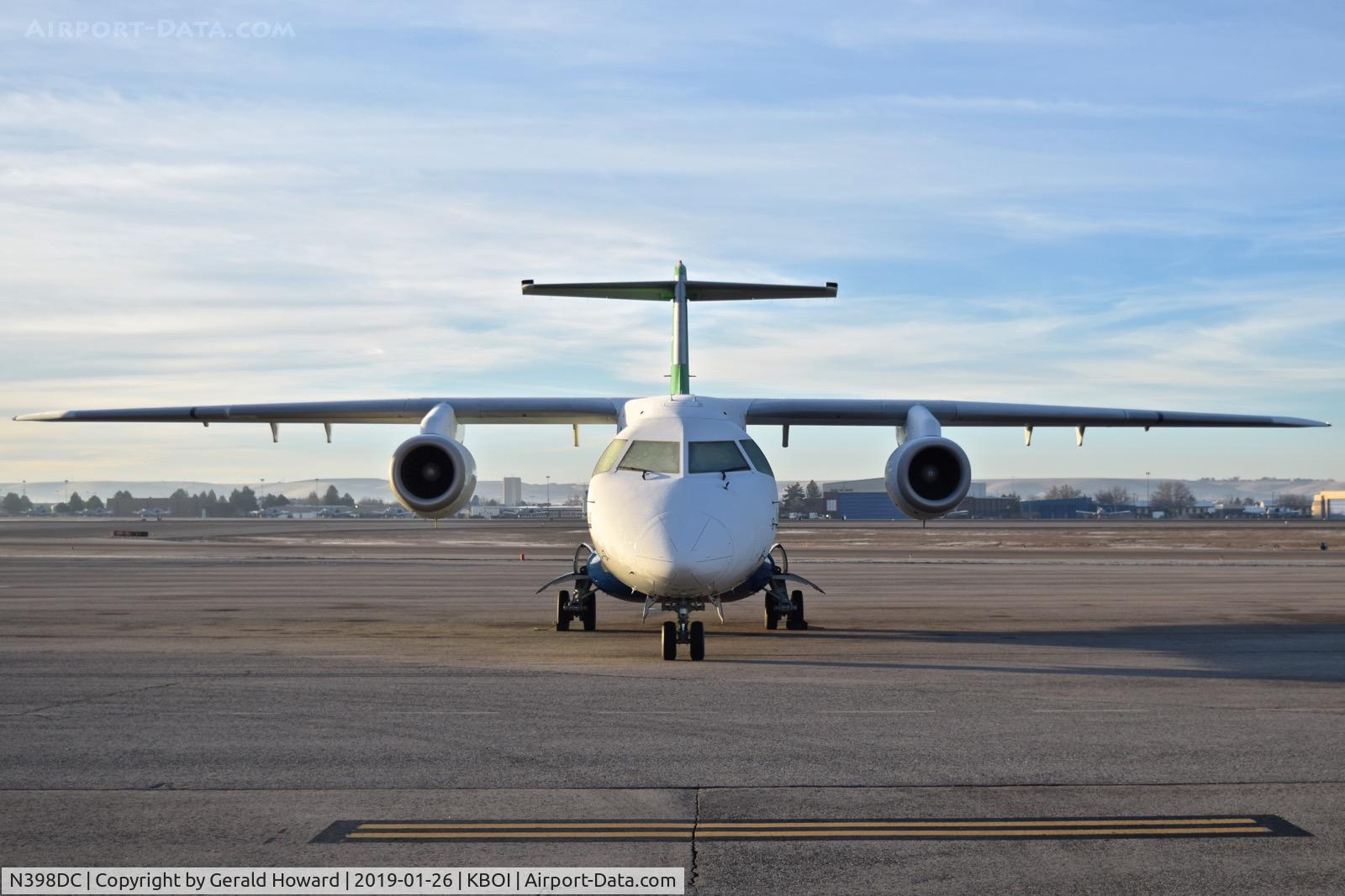 N398DC, 2002 Fairchild Dornier Do328-310JET C/N 3206, Parked on the north GA ramp.