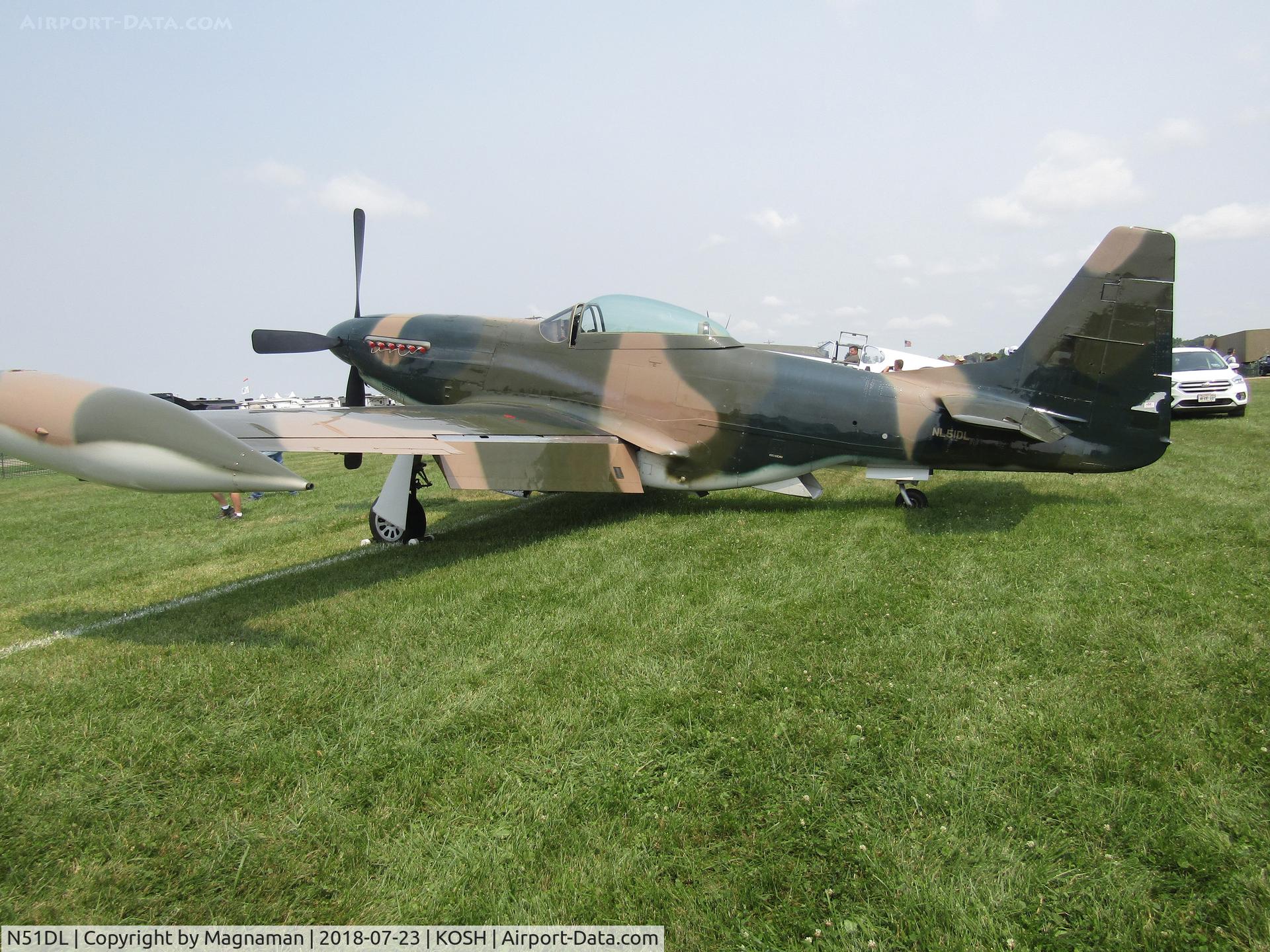 N51DL, 1944 North American P-51D Mustang C/N 26890, at EAA 18