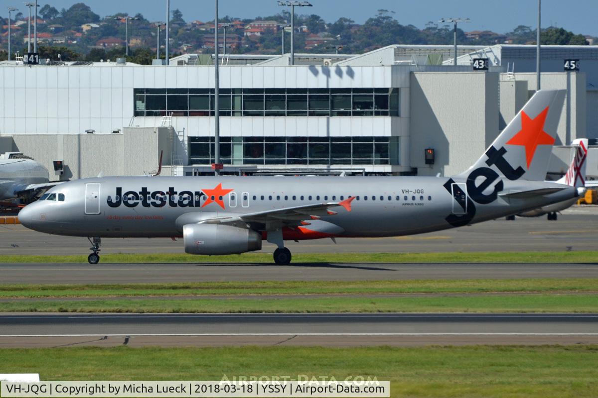VH-JQG, 2004 Airbus A320-232 C/N 2169, At Mascot