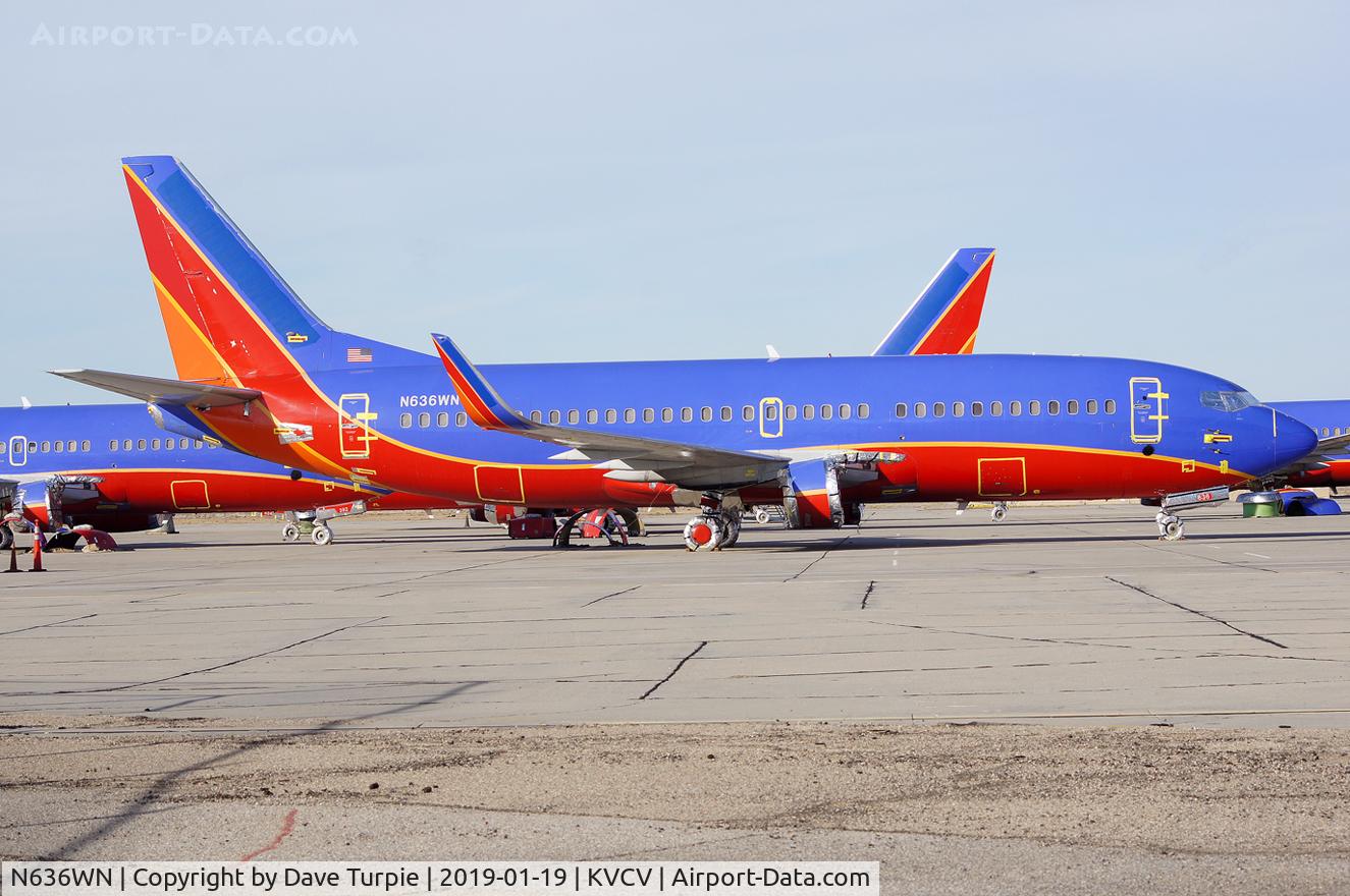 N636WN, 1996 Boeing 737-3H4 C/N 27709, Considering the plane's age, likely headed for a new operator.