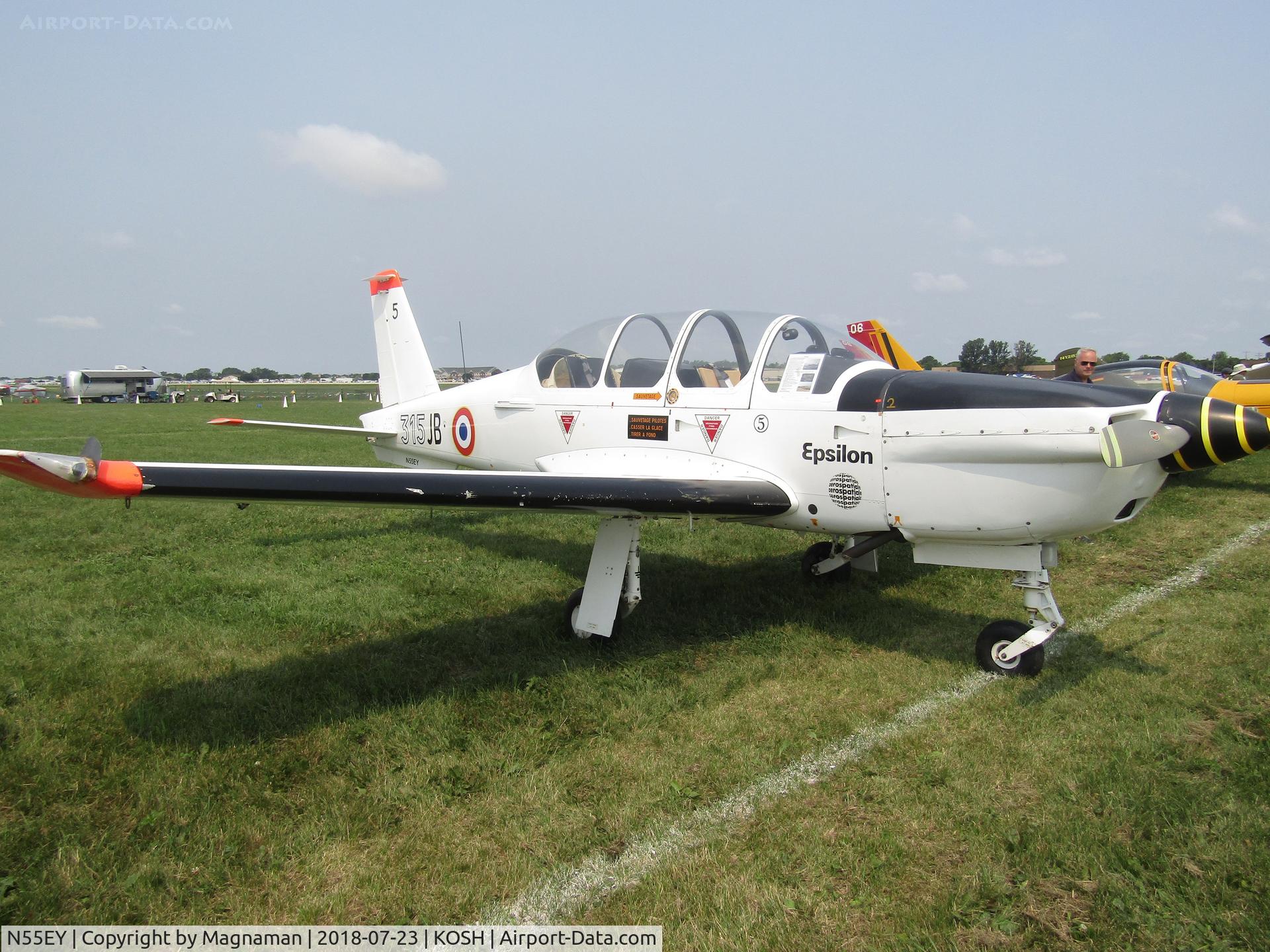 N55EY, 1984 Socata TB-30 Epsilon C/N 5, at EAA 18