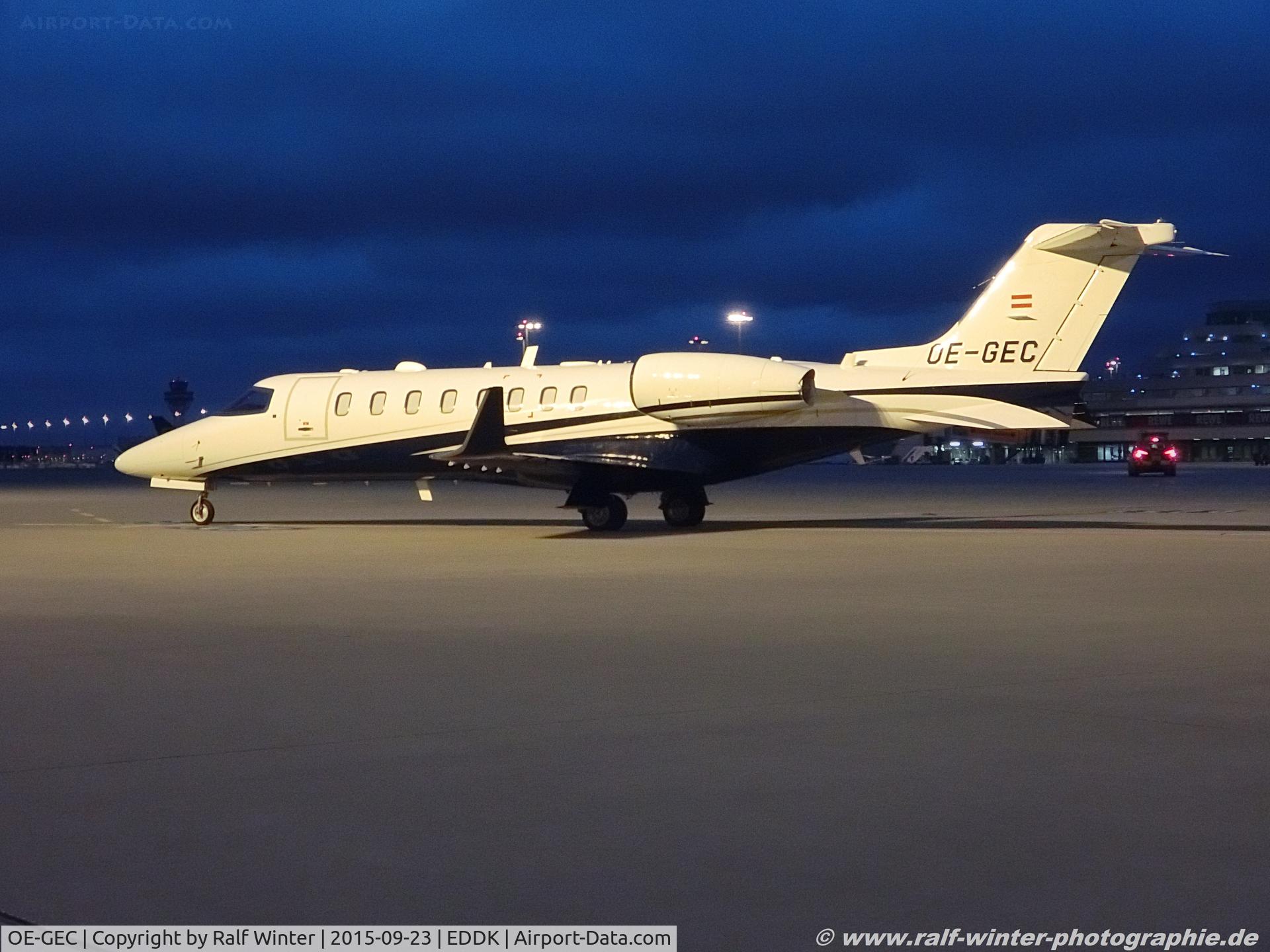 OE-GEC, 2014 Learjet 75 C/N 45-491, Learjet 75 - SPG Speedwings Executive Jet GmbH - 45-491 - OE-GEC - 23.09.2015 - CGN