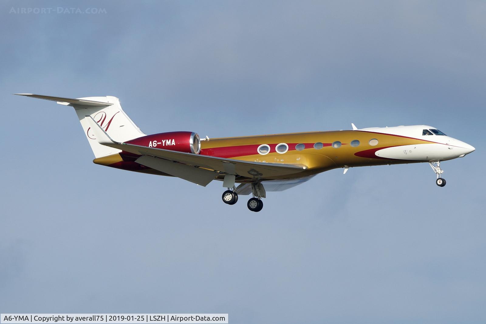 A6-YMA, 2016 Gulfstream Aerospace G550 C/N 5536, Private Gulfstream G550 A6-YMA