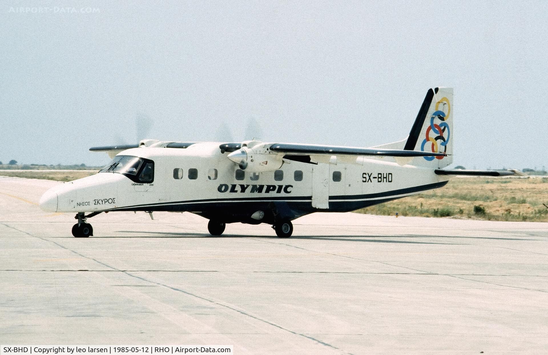 SX-BHD, 1984 Dornier 228-201 C/N 8034, Rhodos 12.5.1985