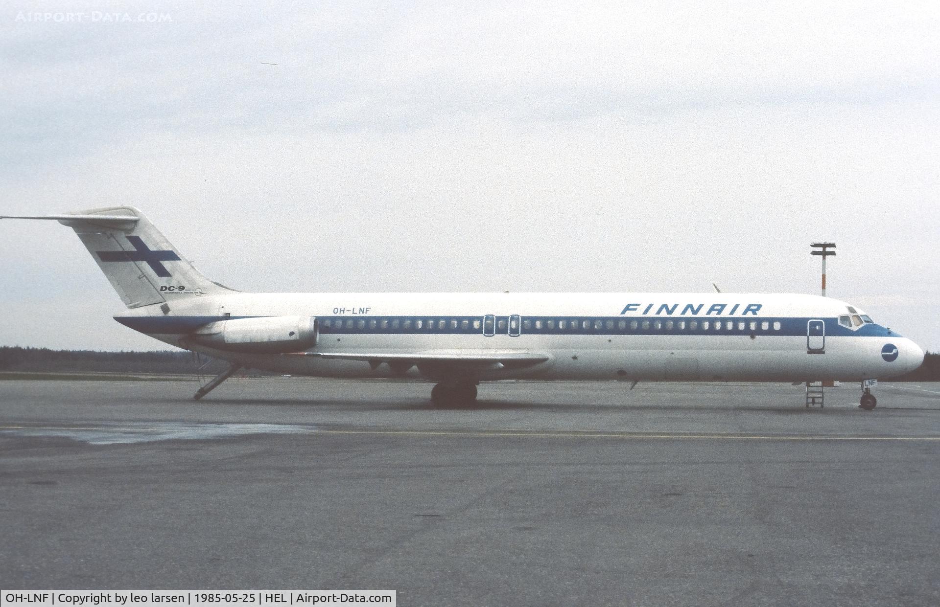 OH-LNF, 1974 Douglas DC-9-41 C/N 47614, Helsinki 25.5.1985