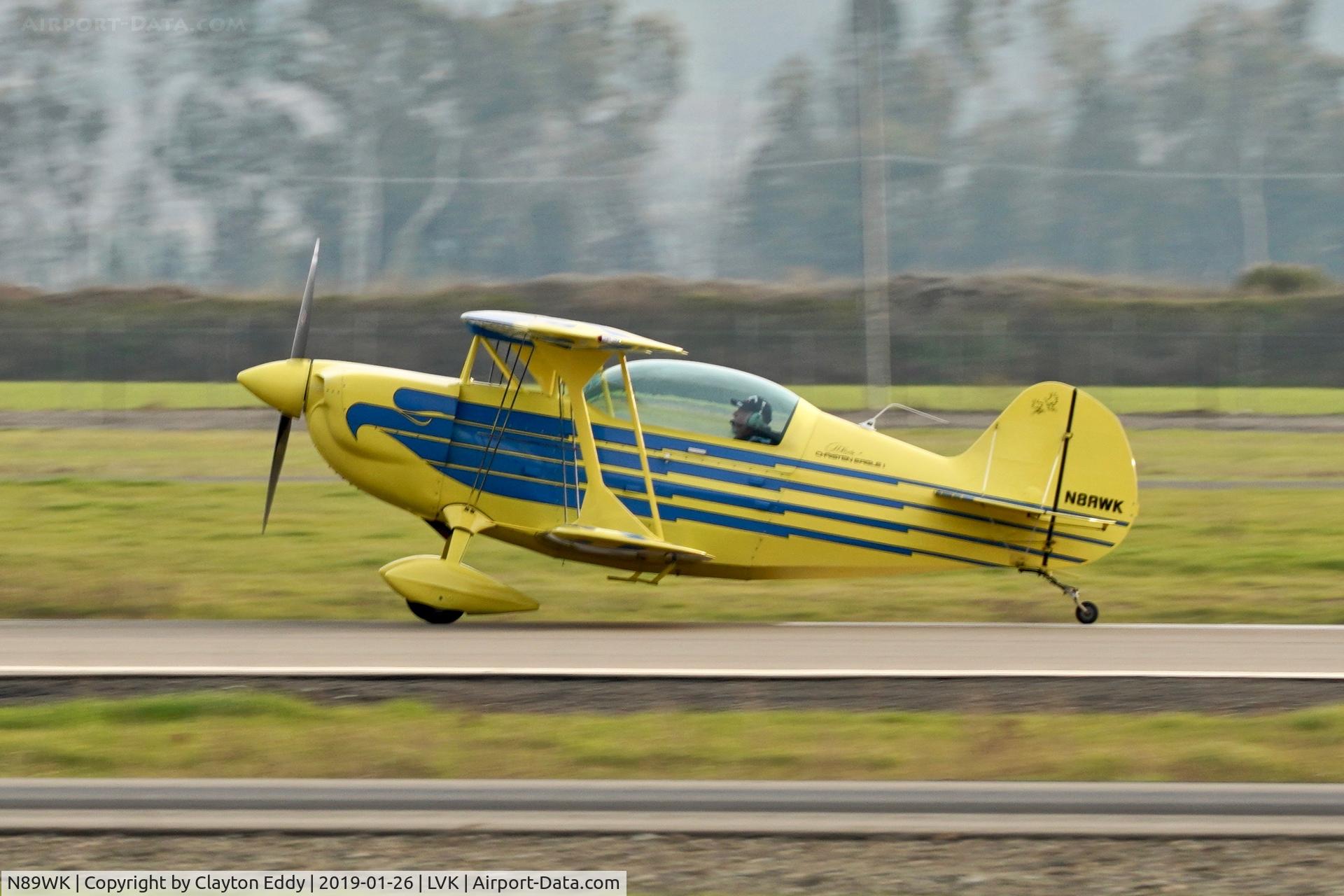 N89WK, 1984 Christen Eagle II C/N LATHAM 0001, Livermore Airport California 2019.