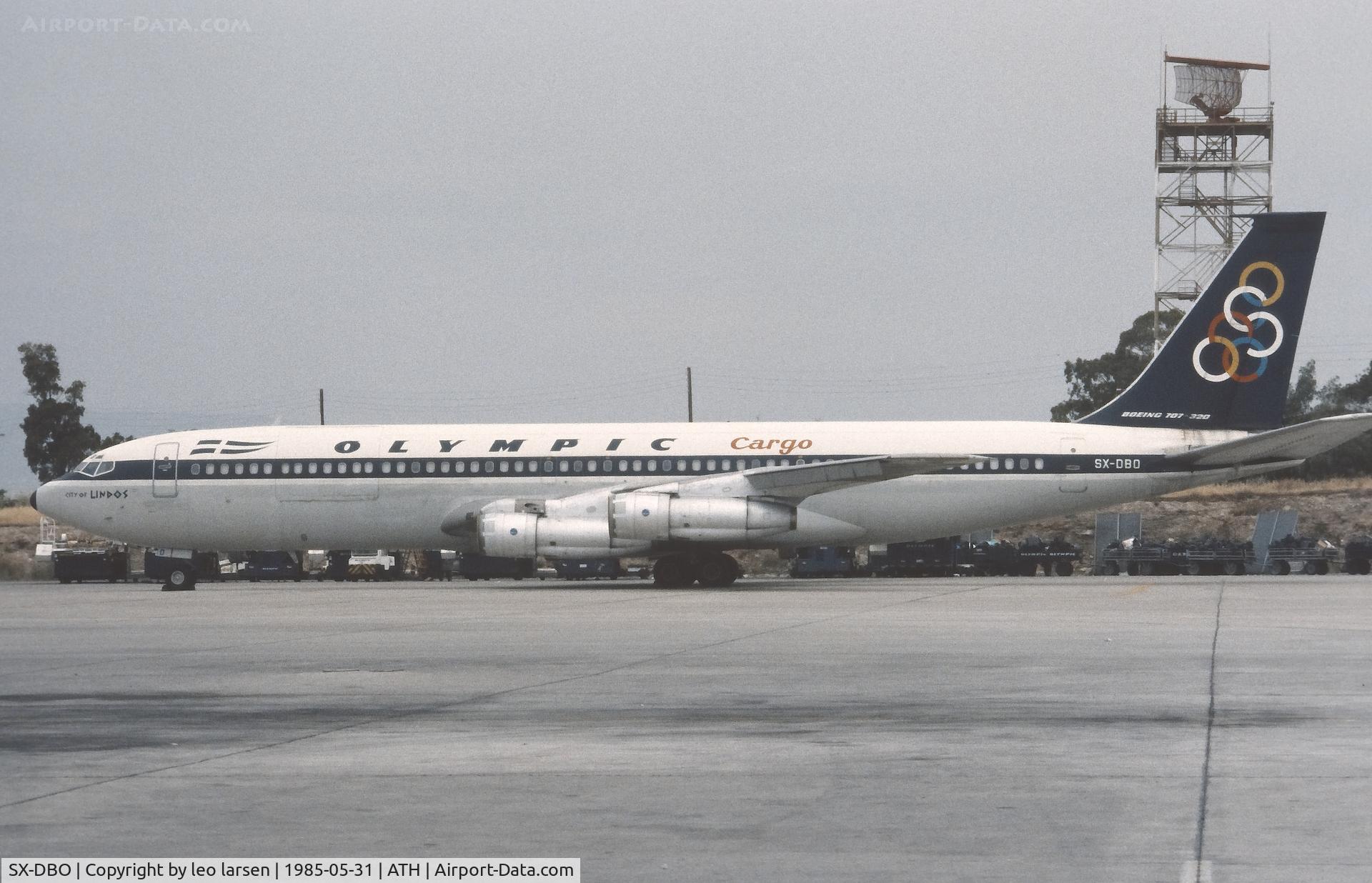 SX-DBO, 1966 Boeing 707-351C C/N 19164, Athens 31.5.1985