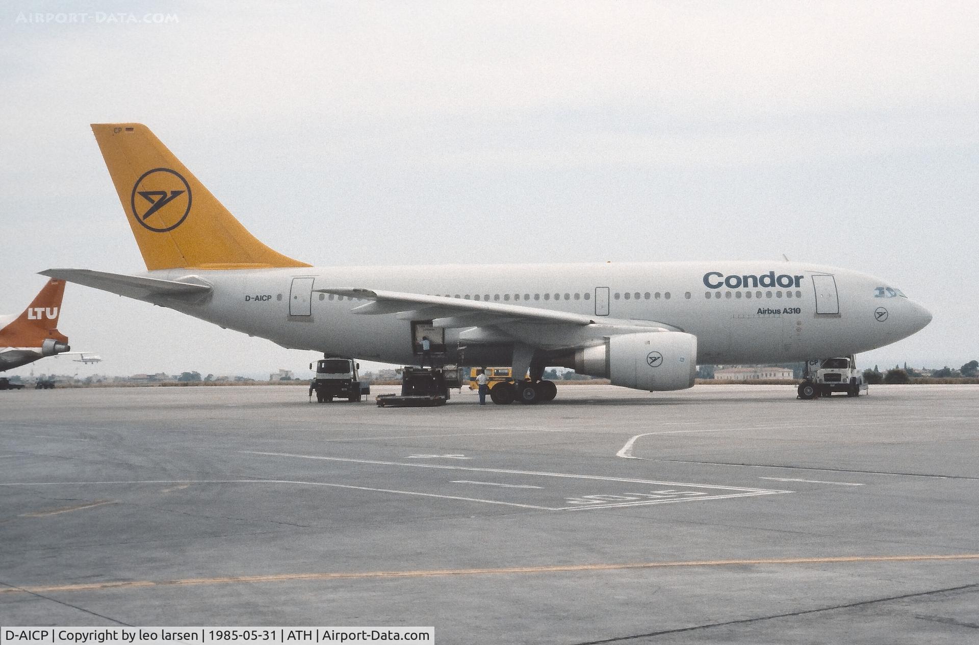 D-AICP, 1985 Airbus A310-203 C/N 360, Athens 31.5.1985