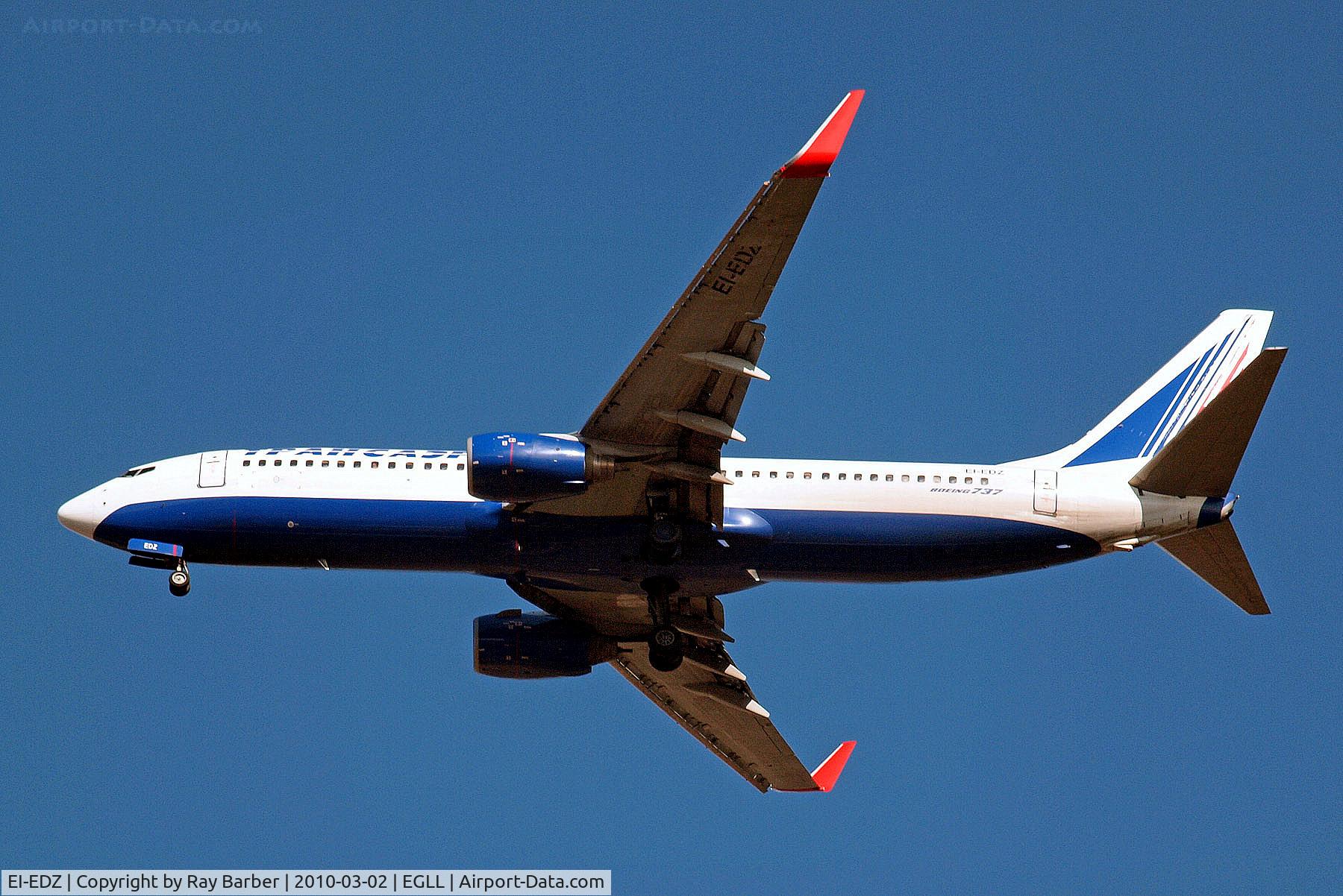 EI-EDZ, 1998 Boeing 737-8K5 C/N 27980, EI-EDZ   Boeing 737-8K5 [27980] (Transaero) Home~G 02/03/2010
