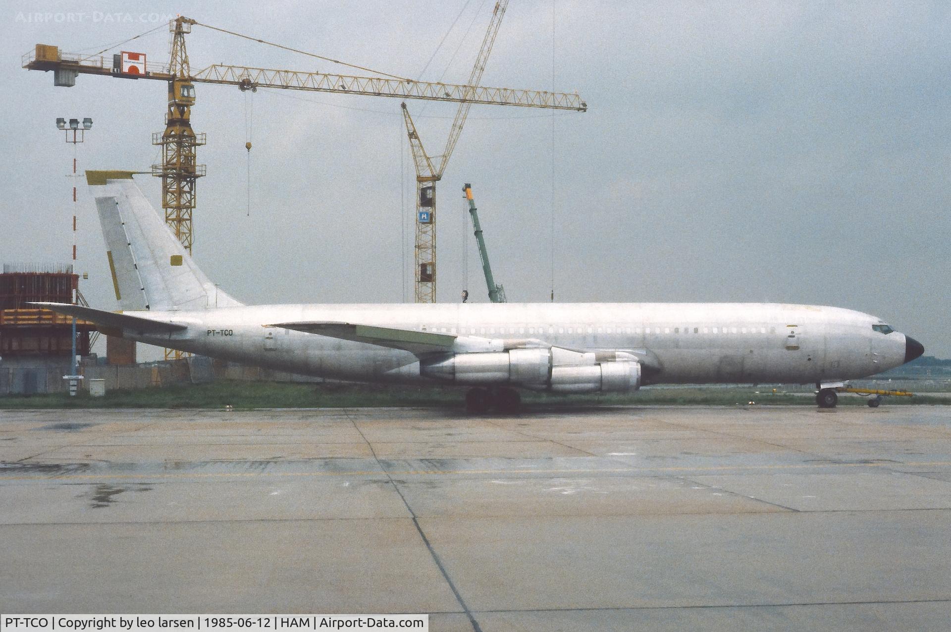 PT-TCO, 1966 Boeing 707-330C C/N 18932/477, Hamburg 12.6.1985