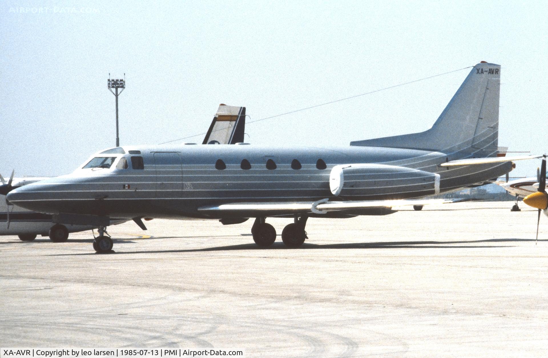 XA-AVR, 1980 Rockwell Sabreliner 65 C/N 465-27, Palma de Mallorca 13.7.1985
