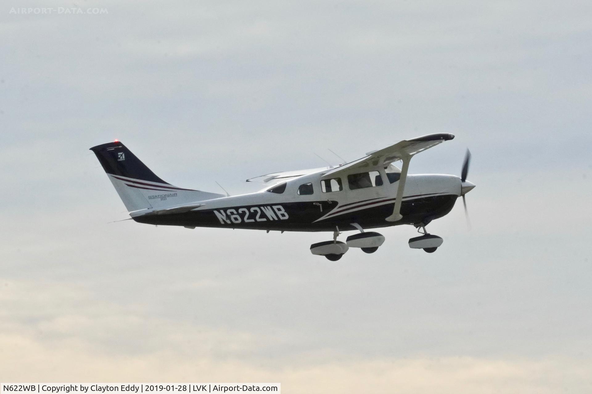N622WB, 2018 Cessna T206H Turbo Stationair C/N T20609532, Livermore Airport California 2019.