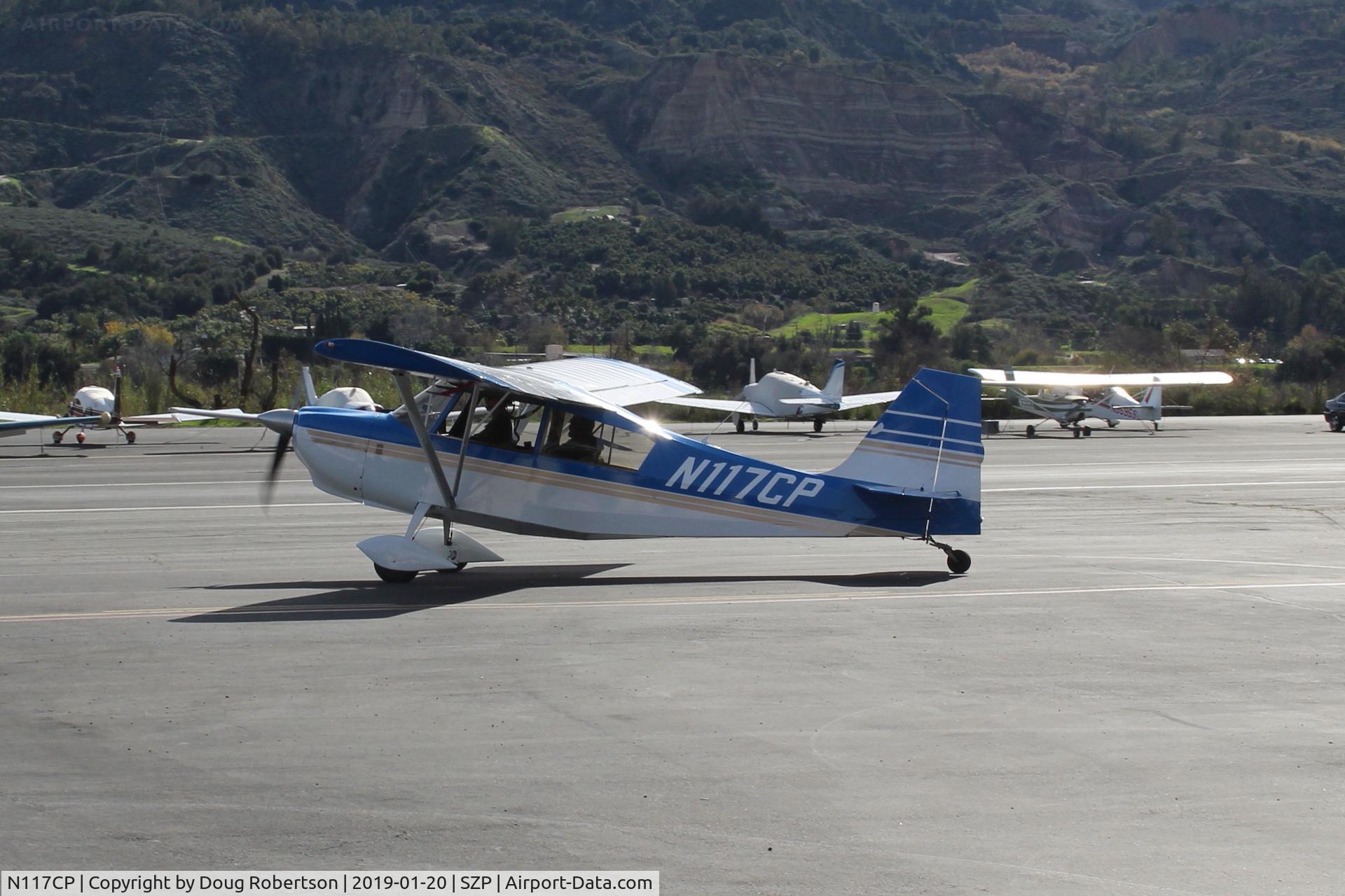 N117CP, American Champion 7GCBC Citabria C/N 1275-99, 1999 American Champion 7GCBC CITABRIA, Lycoming O-320 150 Hp, taxi to Rwy 22