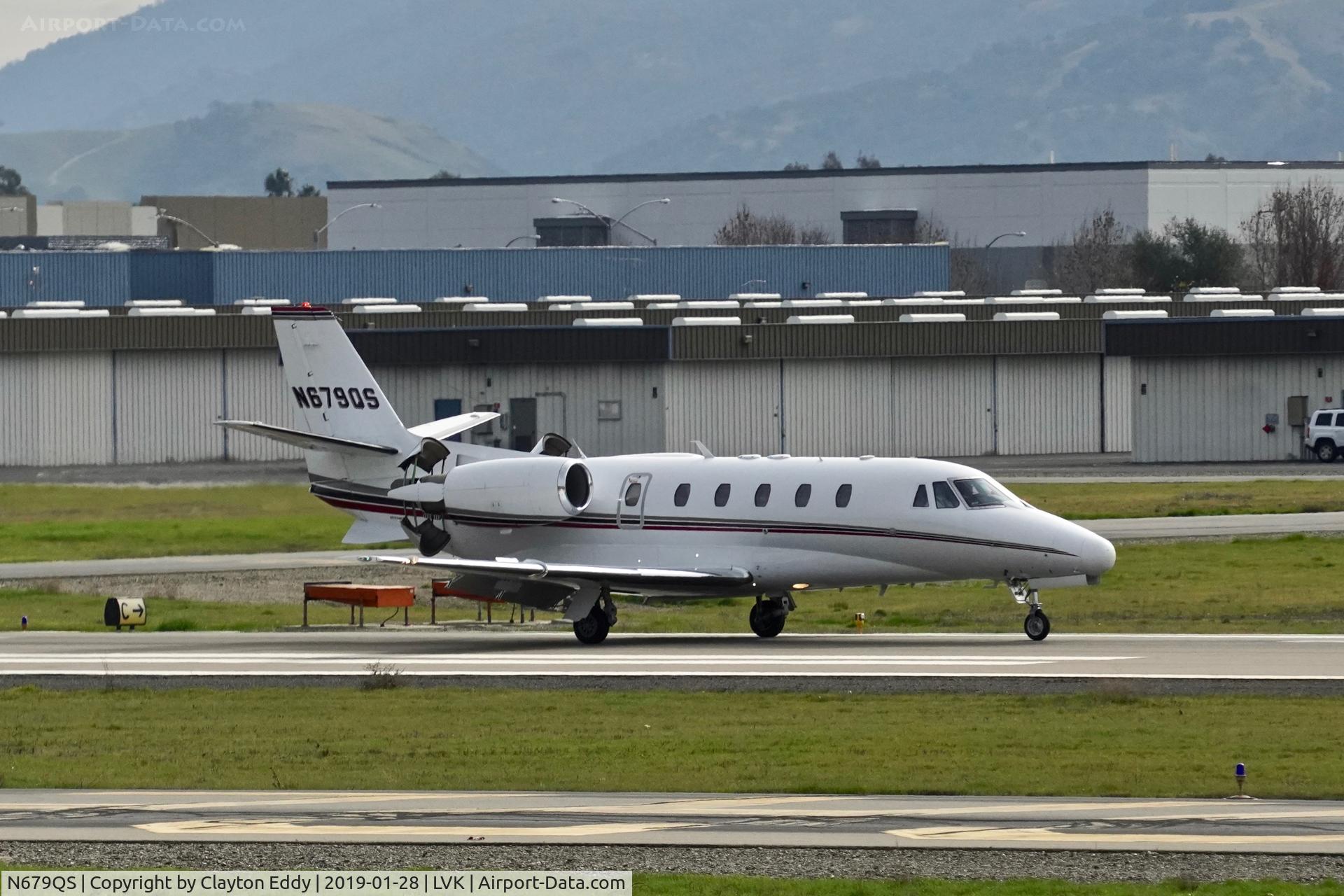 N679QS, 2002 Cessna 560XL Citation Excel C/N 560-5279, Livermore Airport California 2019.