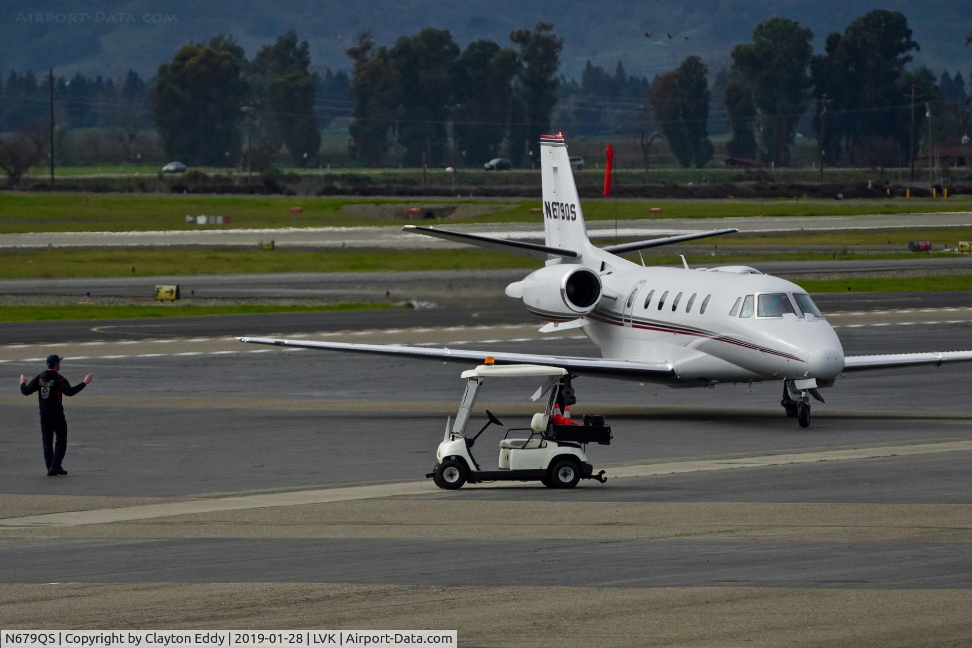 N679QS, 2002 Cessna 560XL Citation Excel C/N 560-5279, Livermore Airport California 2019.