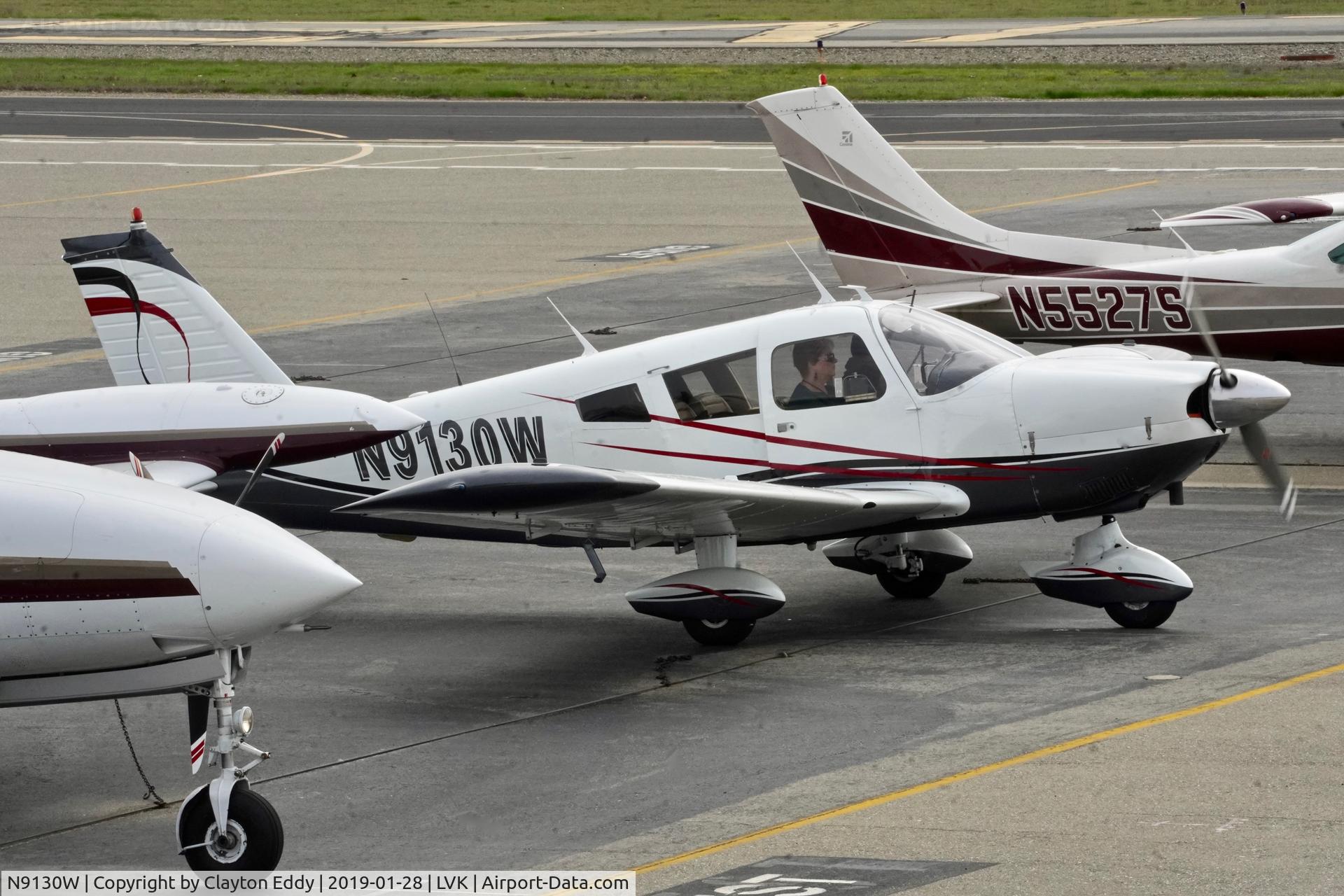 N9130W, 1966 Piper PA-28-235 C/N 28-10748, Livermore Airport California 2019.