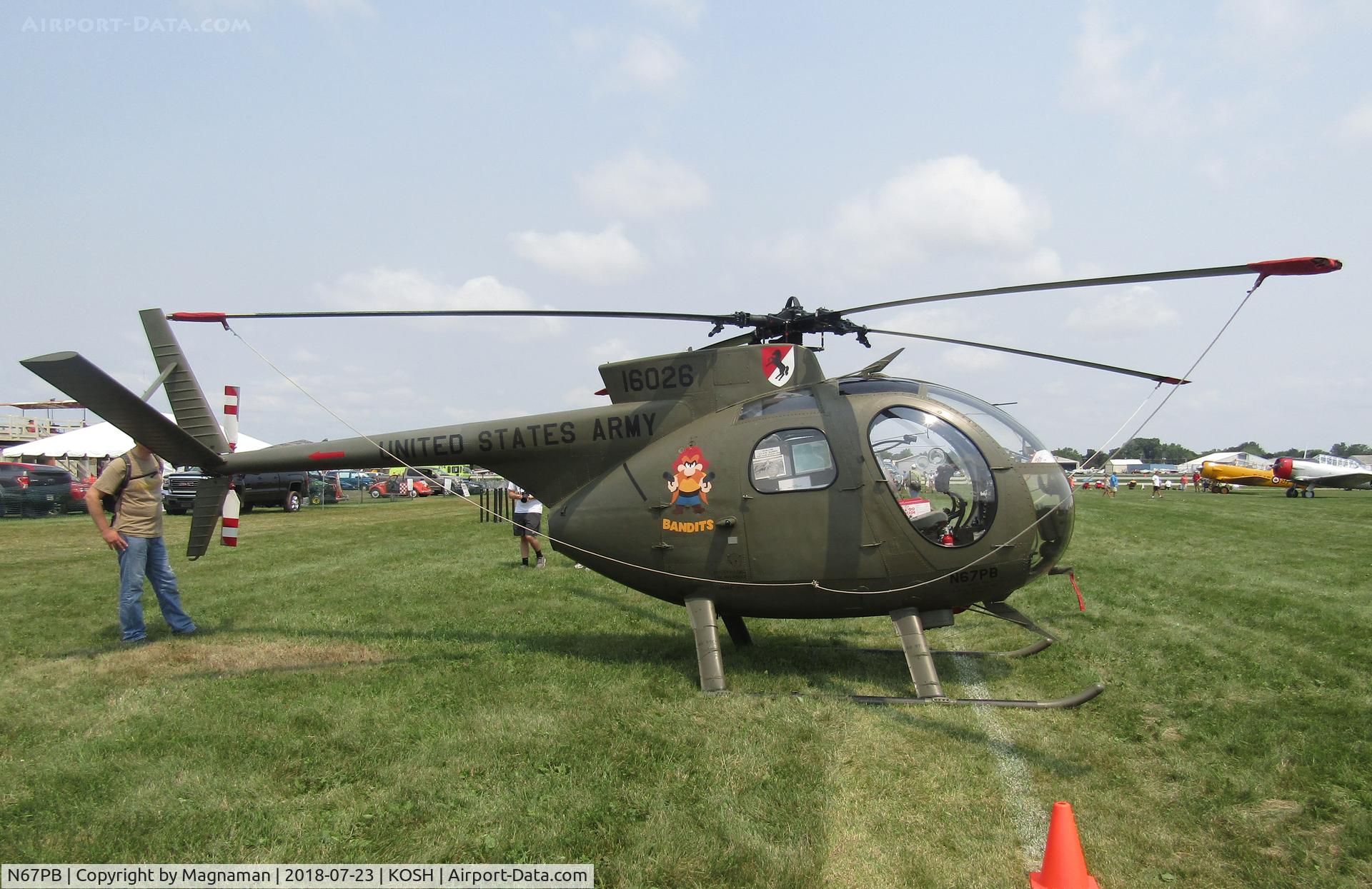 N67PB, 1968 Hughes OH-6A Cayuse C/N 480411, at EAA 18