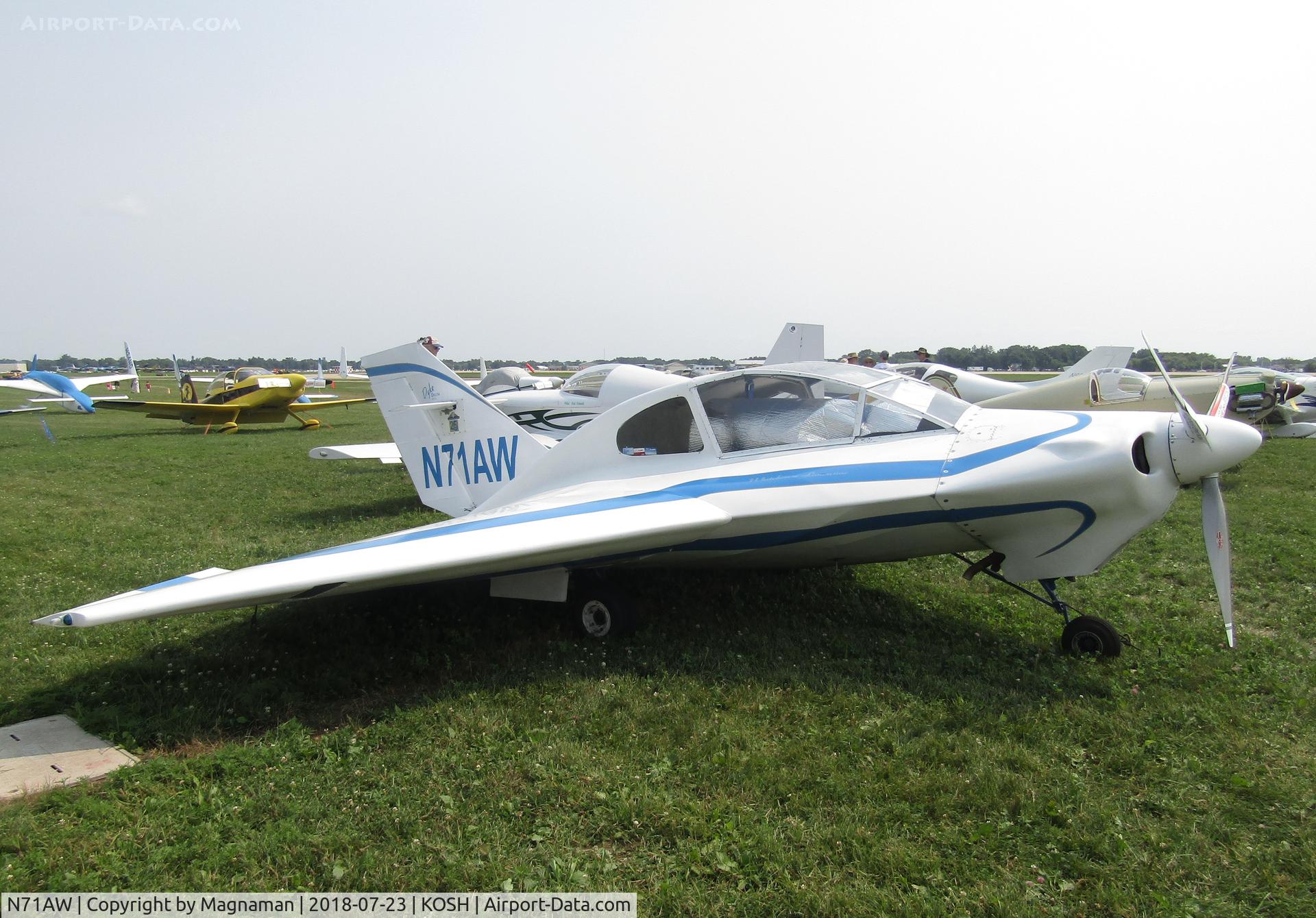 N71AW, 2010 Dyke JD-2 Delta C/N 1123, at EAA 18