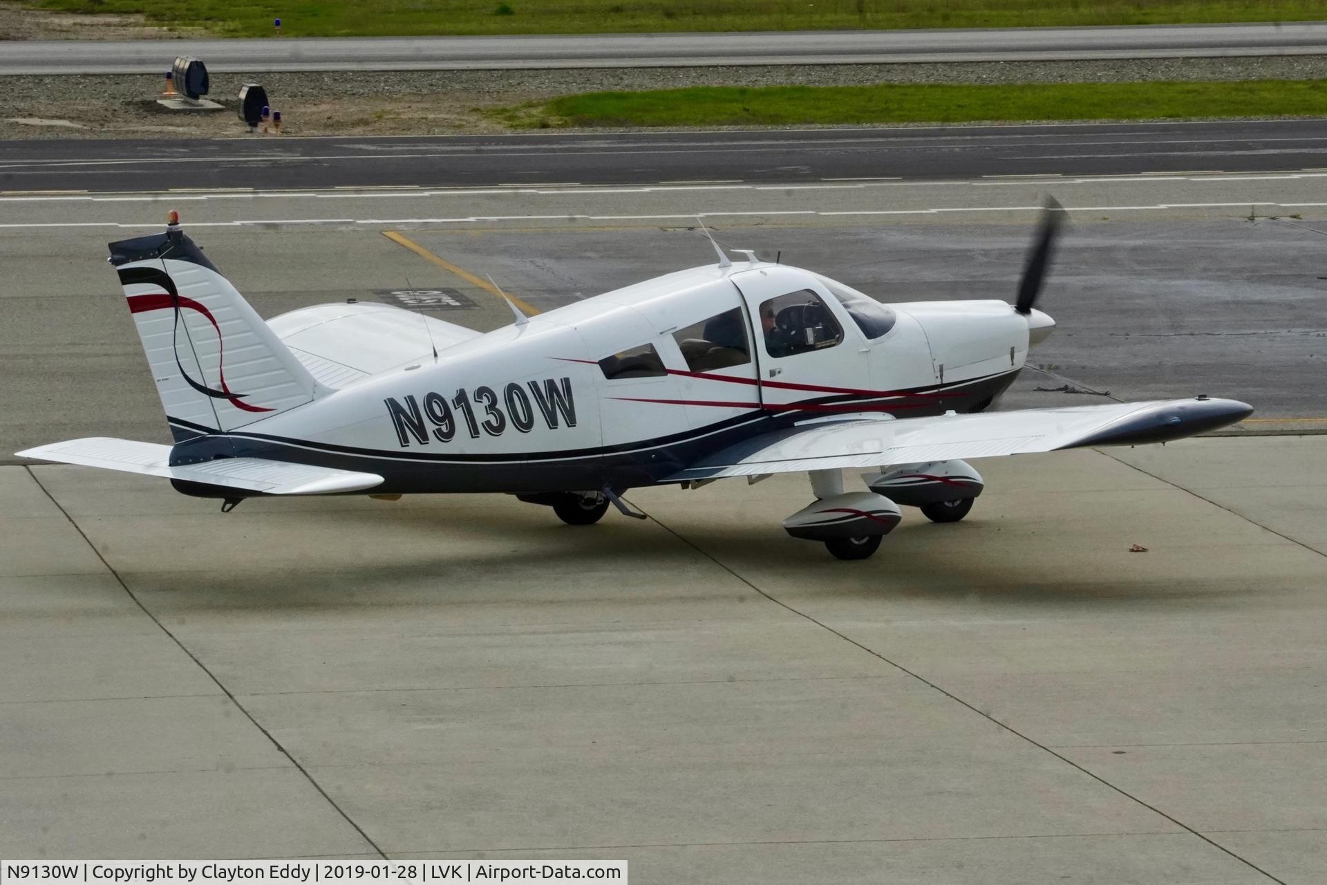 N9130W, 1966 Piper PA-28-235 C/N 28-10748, Livermore Airport California 2019.