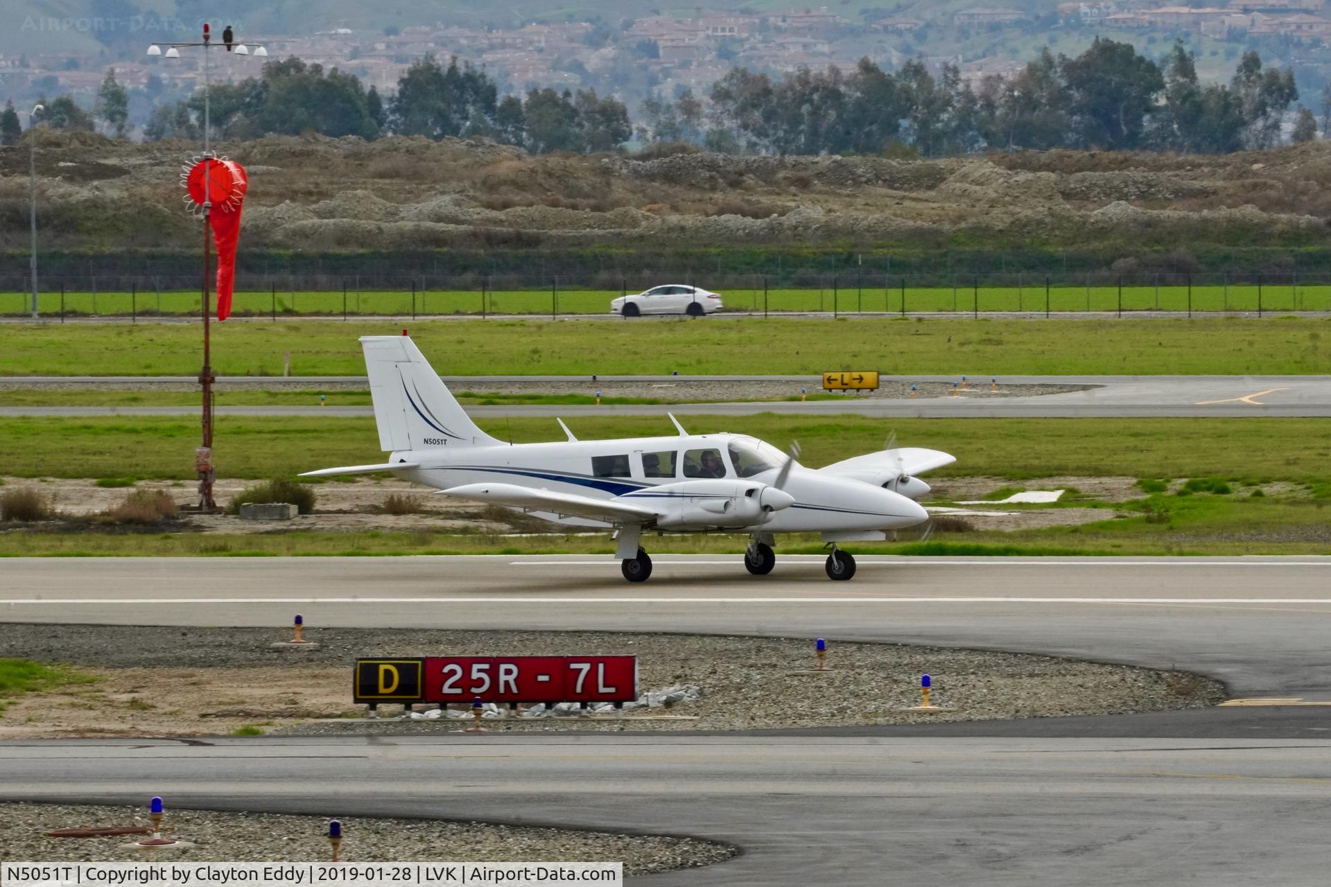 N5051T, 1972 Piper PA-34-200 Seneca C/N 34-7250237, Livermore Airport California 2019.