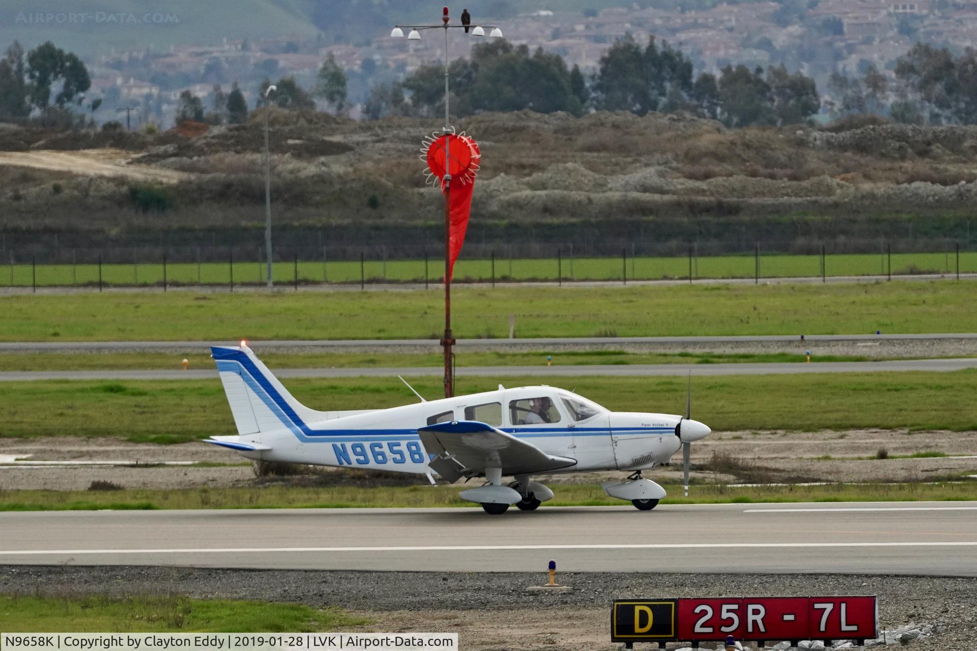 N9658K, 1976 Piper PA-28-181 C/N 28-7690271, Livermore Airport California 2019.
