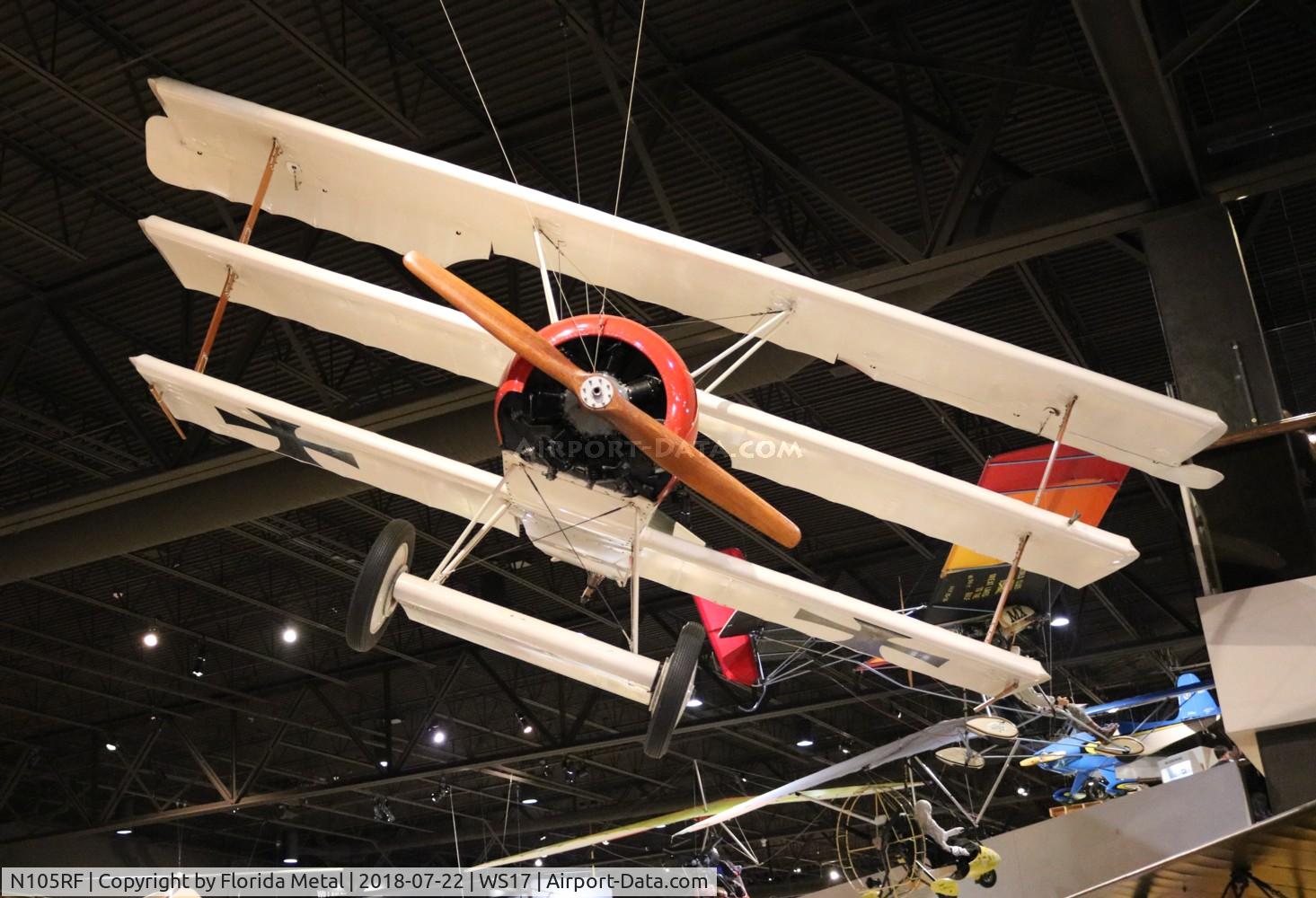 N105RF, 1964 Fokker Dr.1 Triplane Replica C/N 105, Triplane replica