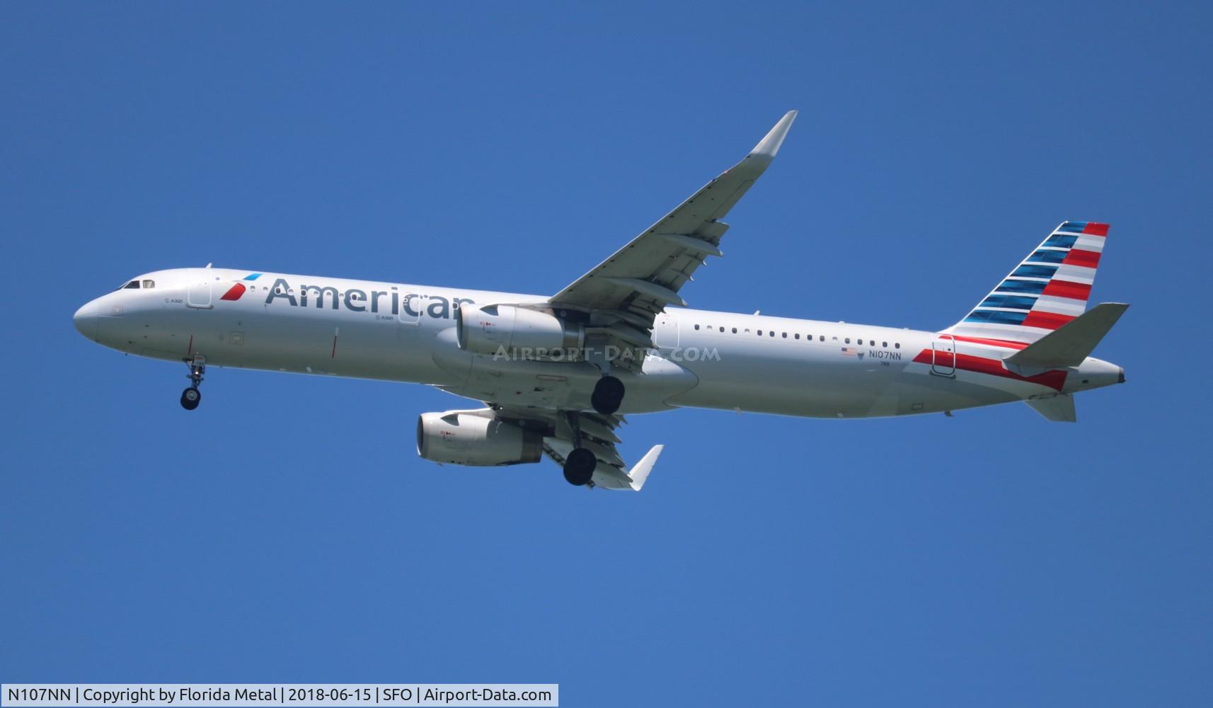 N107NN, 2013 Airbus A321-231 C/N 5938, American