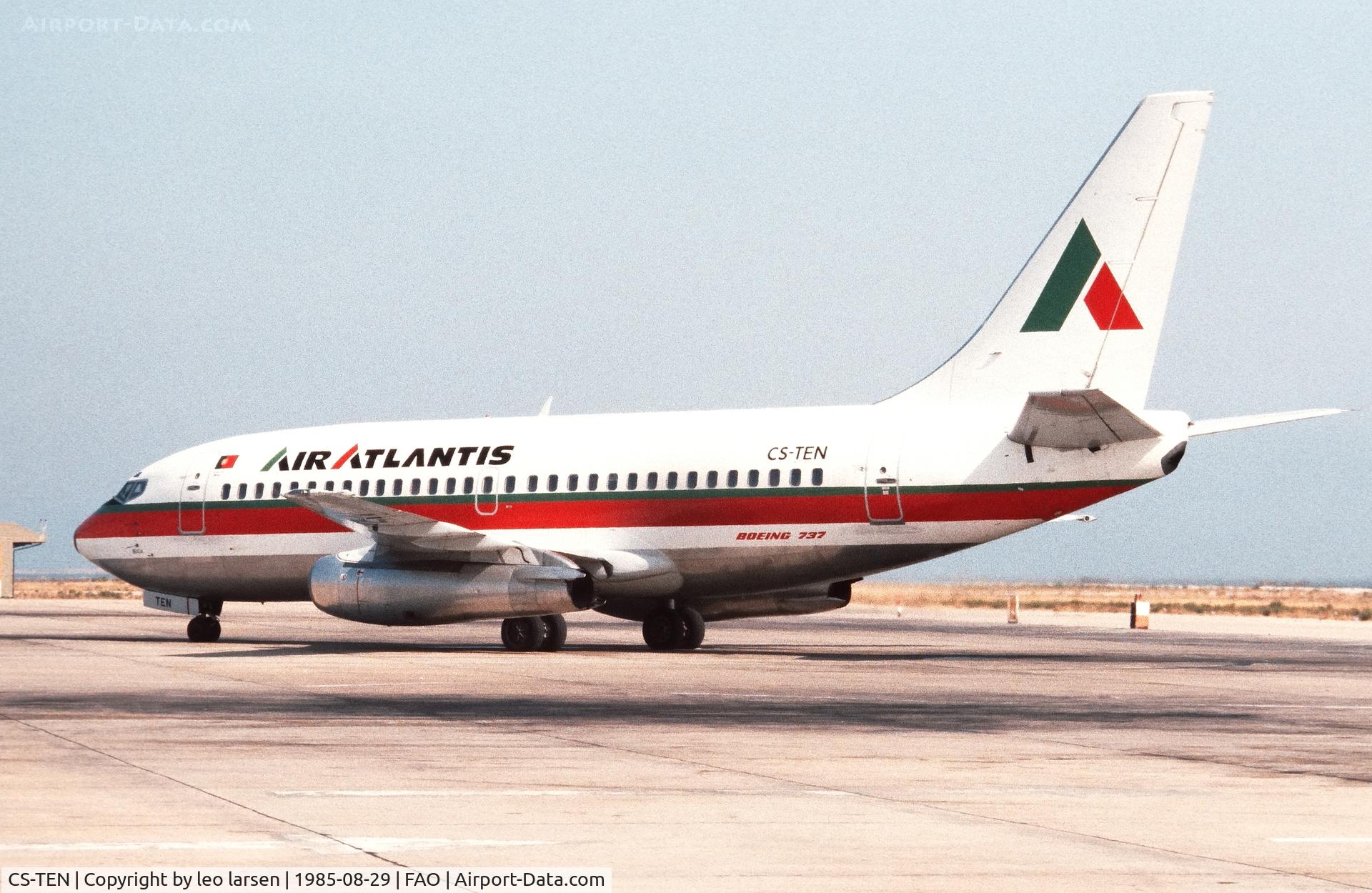 CS-TEN, 1983 Boeing 737-282 C/N 23044, Faro 29.8.1985 now with Air Atlantis