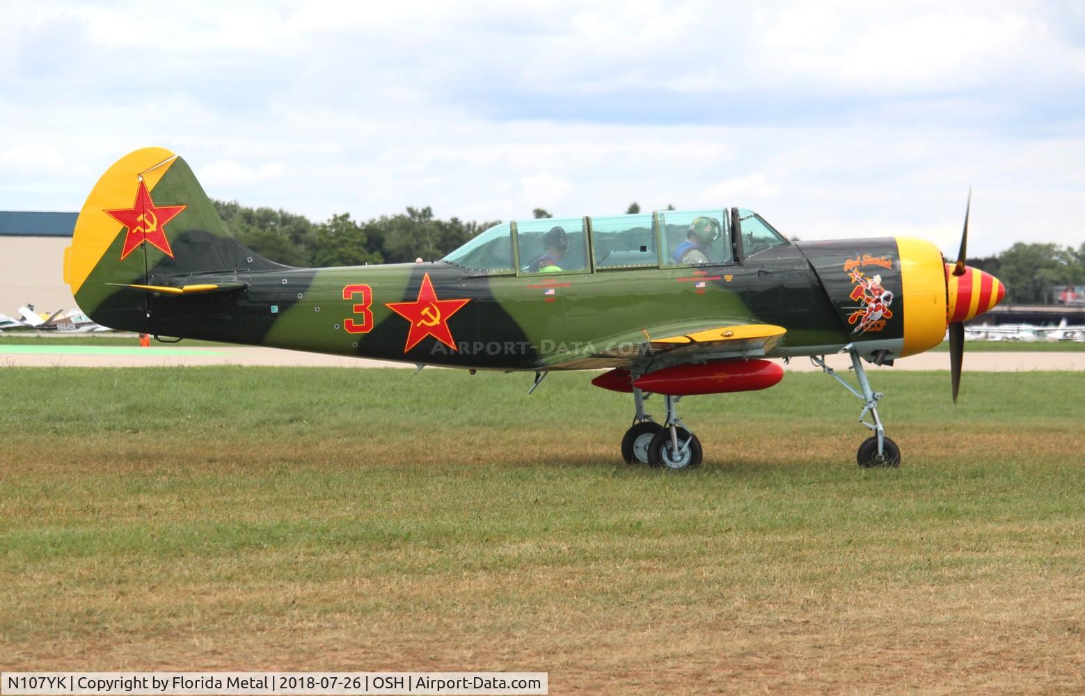 N107YK, 1981 Yakovlev Yak-52 C/N 811306, Yak-52