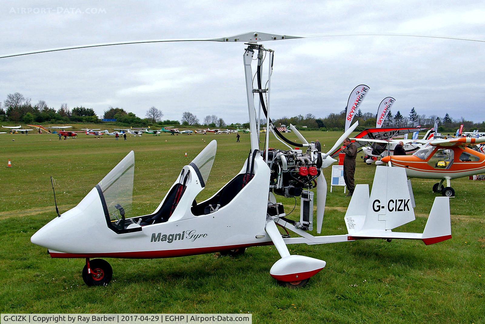 G-CIZK, 2016 Magni Gyro M-16C C/N 16-16-9534, G-CIZK   Magni M-16C Tandem Trainer [16-16-9534] (Gyromania Ltd) Popham~G 29/04/2017