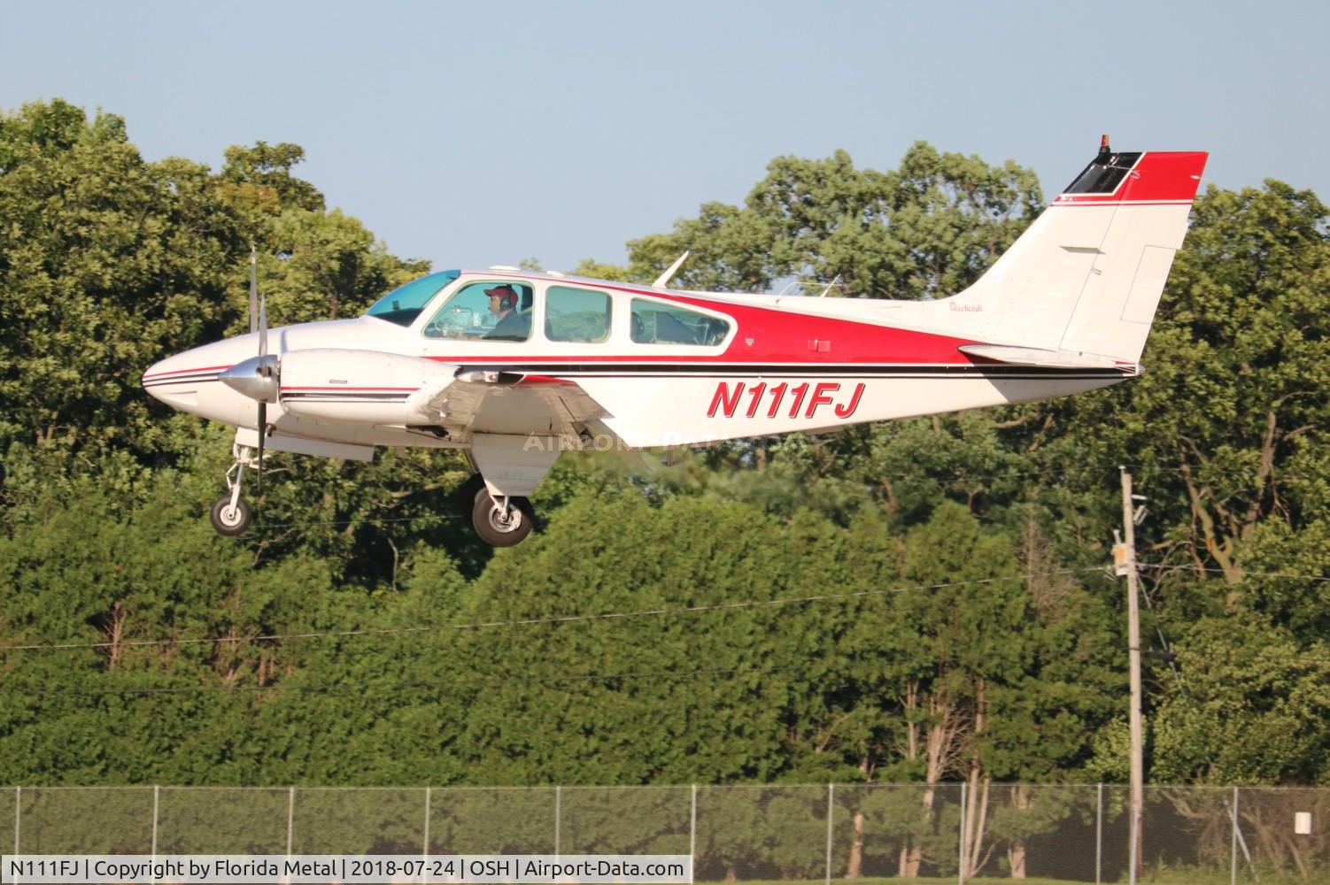 N111FJ, 1978 Beech 95-B55 Baron C/N TC-2121, Beech 55