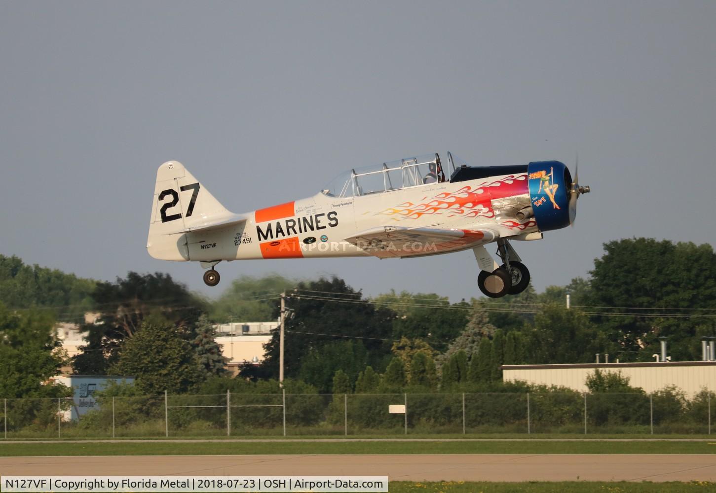 N127VF, 1943 North American AT-6C Texan C/N 88-12827, AT-6C