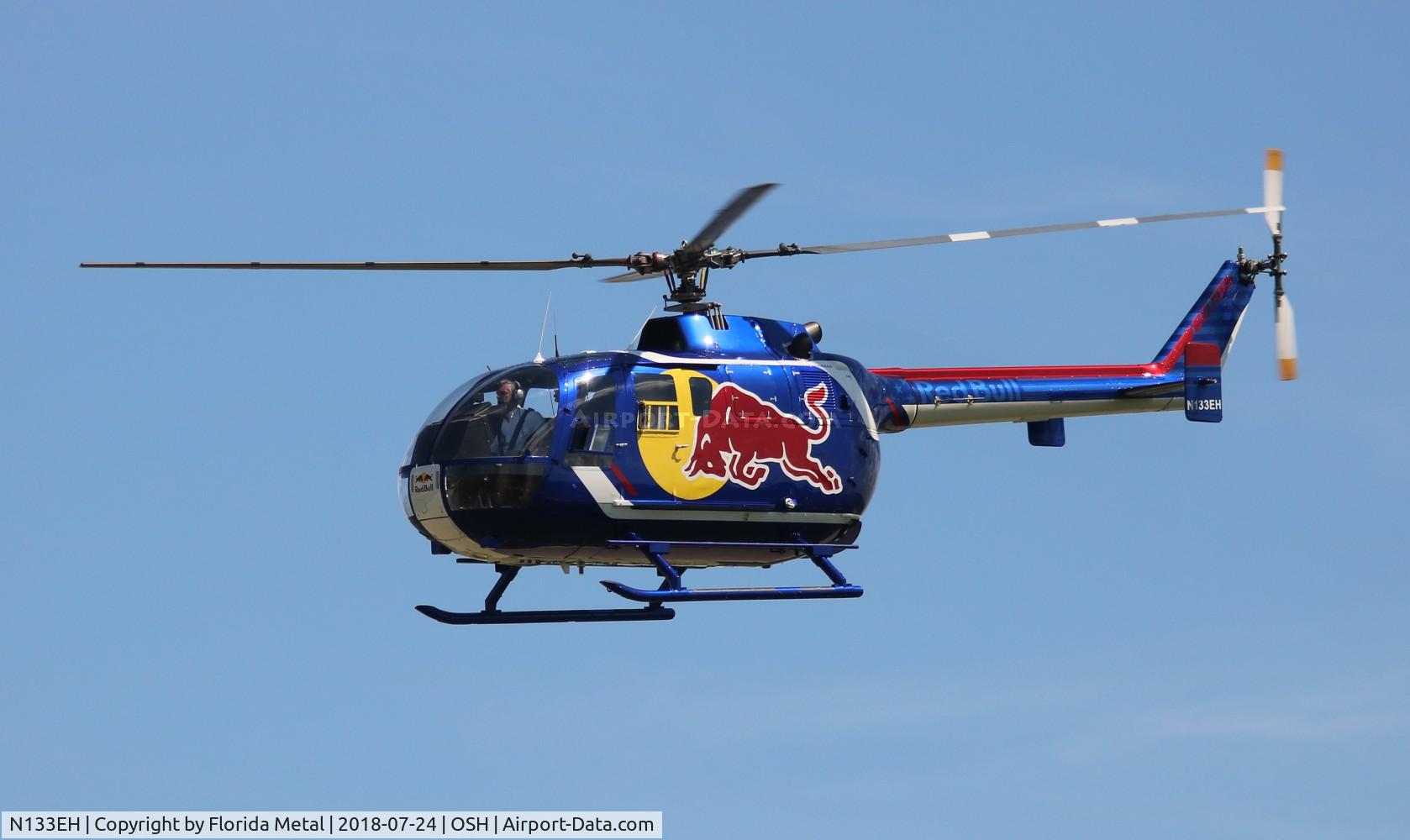 N133EH, 1982 MBB Bo-105CBS-4 C/N S-598, Red Bull