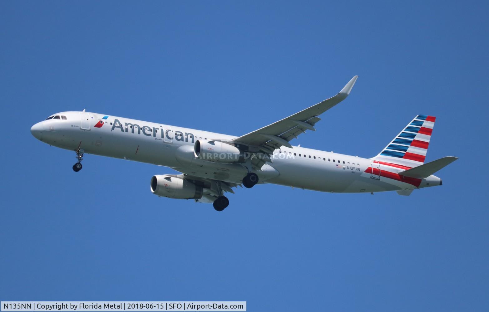 N135NN, 2015 Airbus A321-231 C/N 6520, American