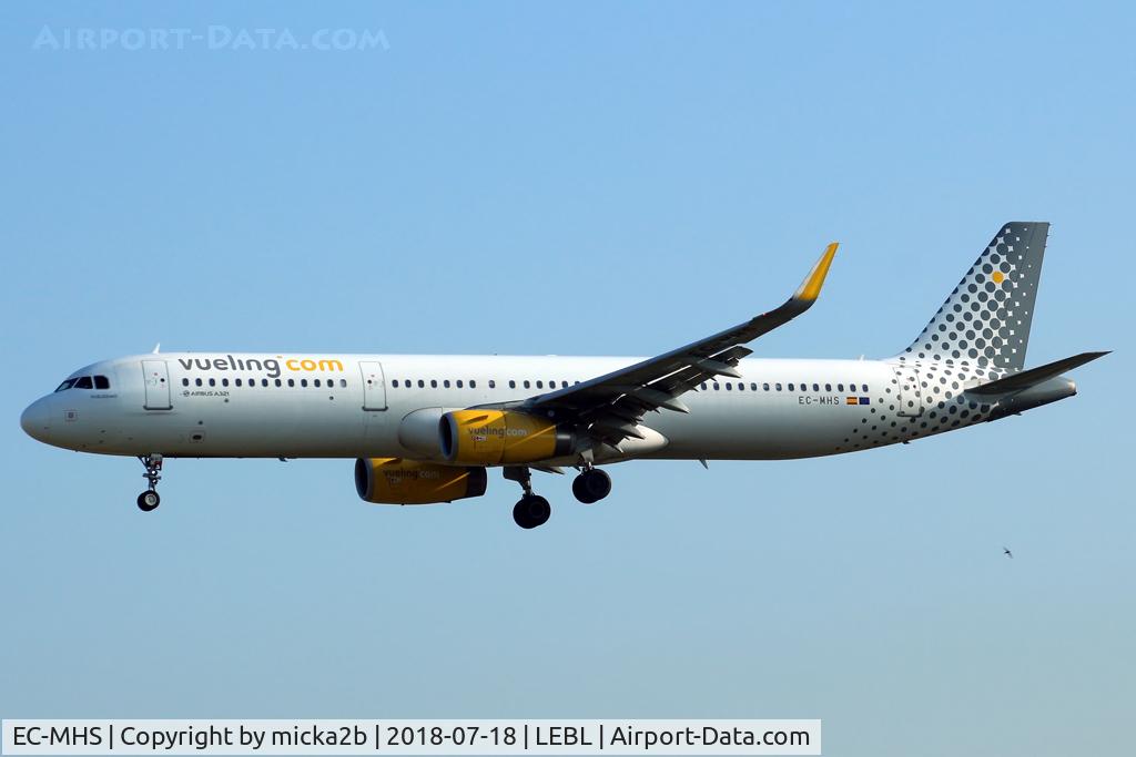 EC-MHS, 2015 Airbus A321-231 C/N 6740, Landing