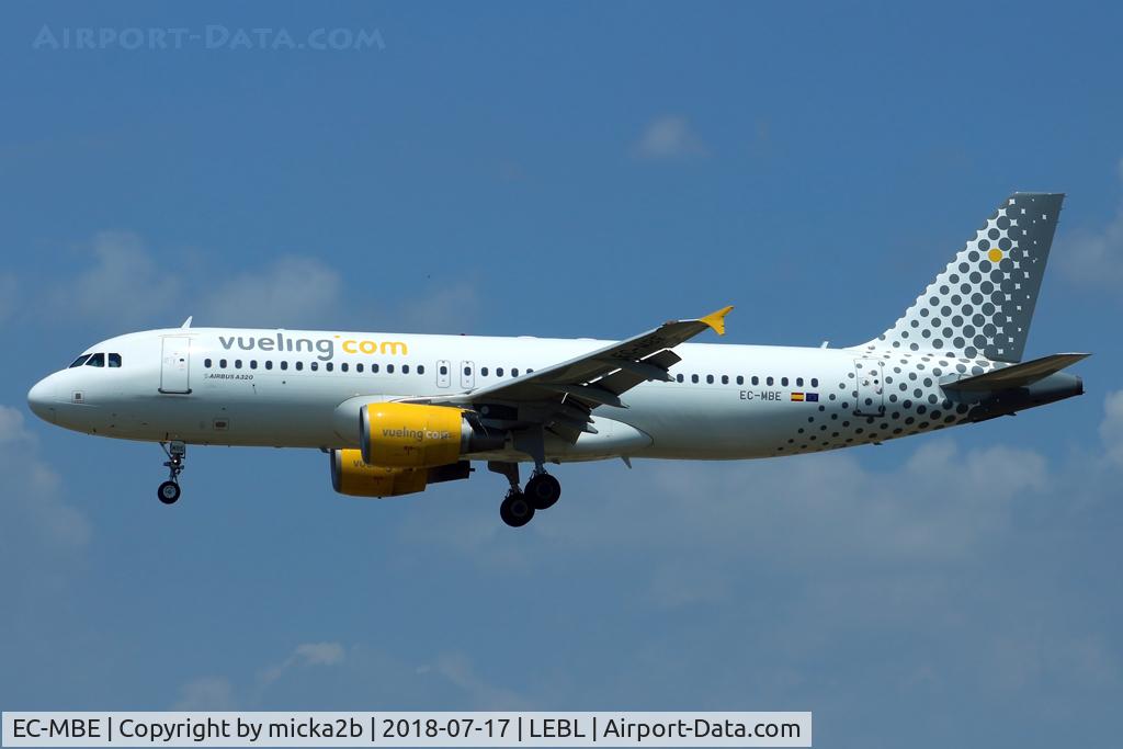 EC-MBE, 2008 Airbus A320-211 C/N 3476, Landing