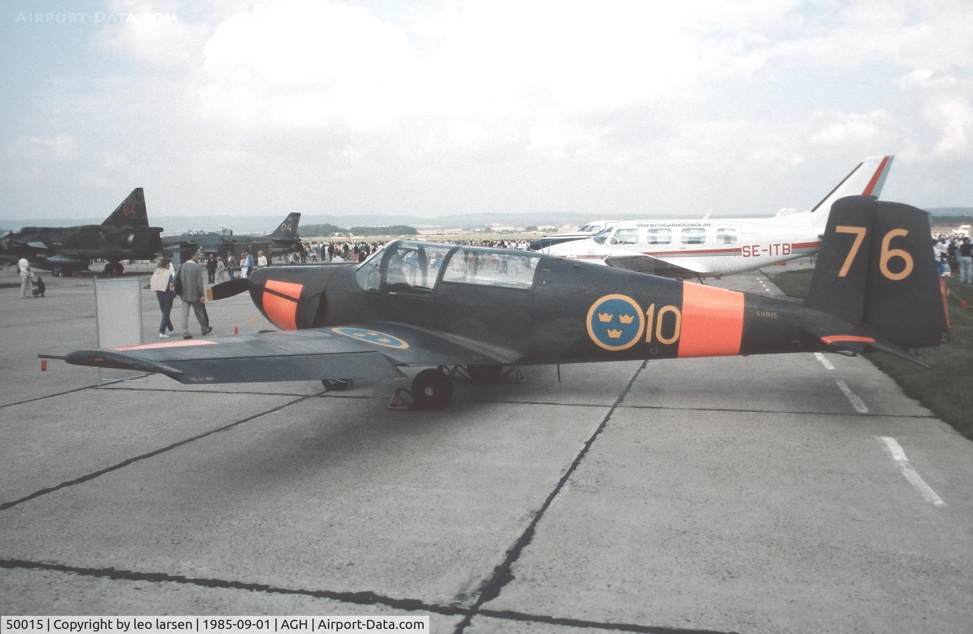 50015, Saab 91B Safir C/N 91-215, Ængelkolm F.10 Air Show 1.9.1985