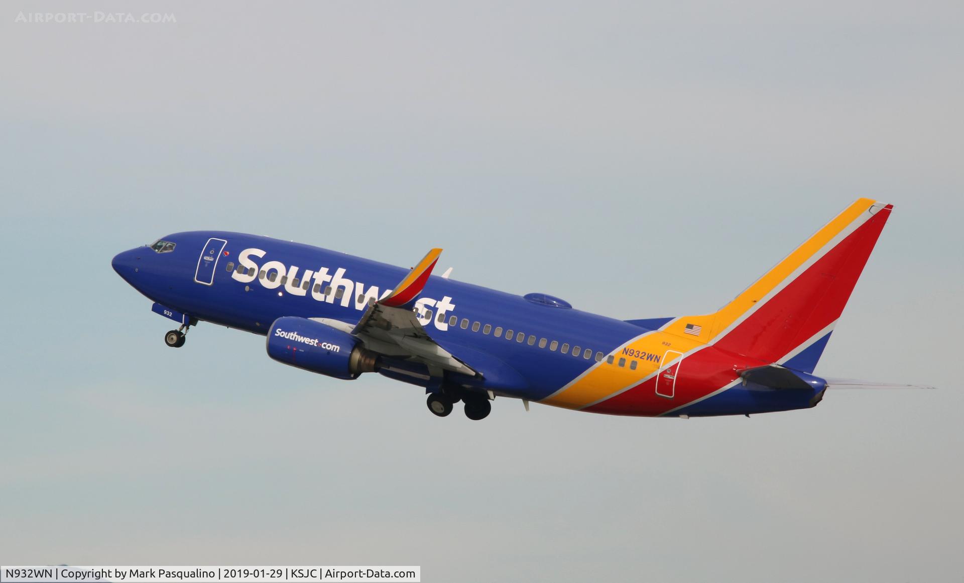 N932WN, 2009 Boeing 737-7H4 C/N 36639, Boeing 737-7H4