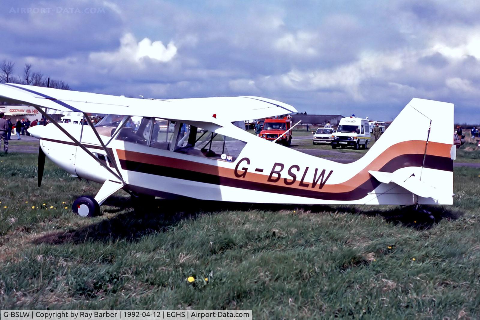 G-BSLW, 1966 Bellanca 7ECA Citabria C/N 431-66, G-BSLW   Champion 7ECA Citabria [431] Henstridge~G 12/04/1992
