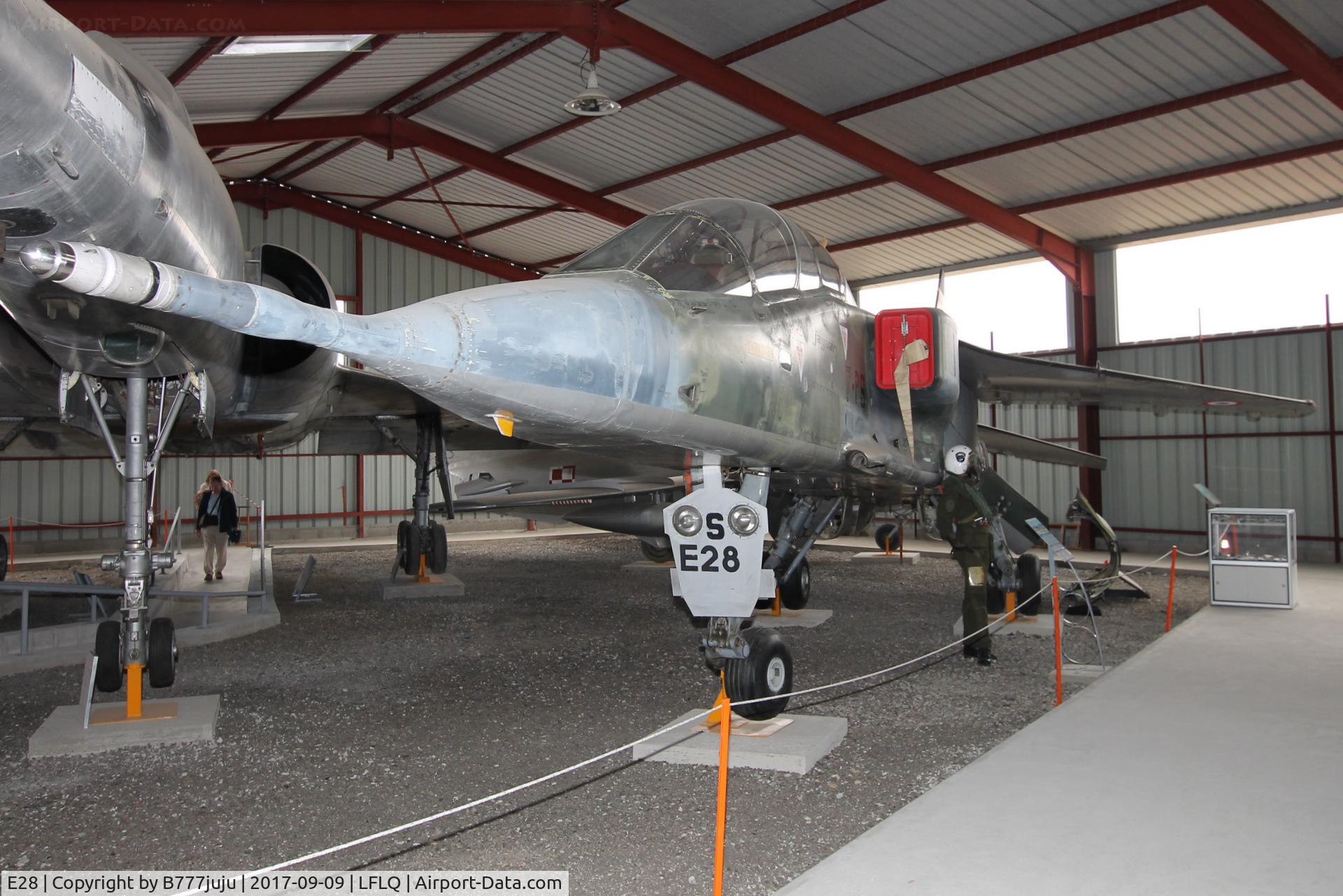 E28, Sepecat Jaguar E C/N E28, on display
