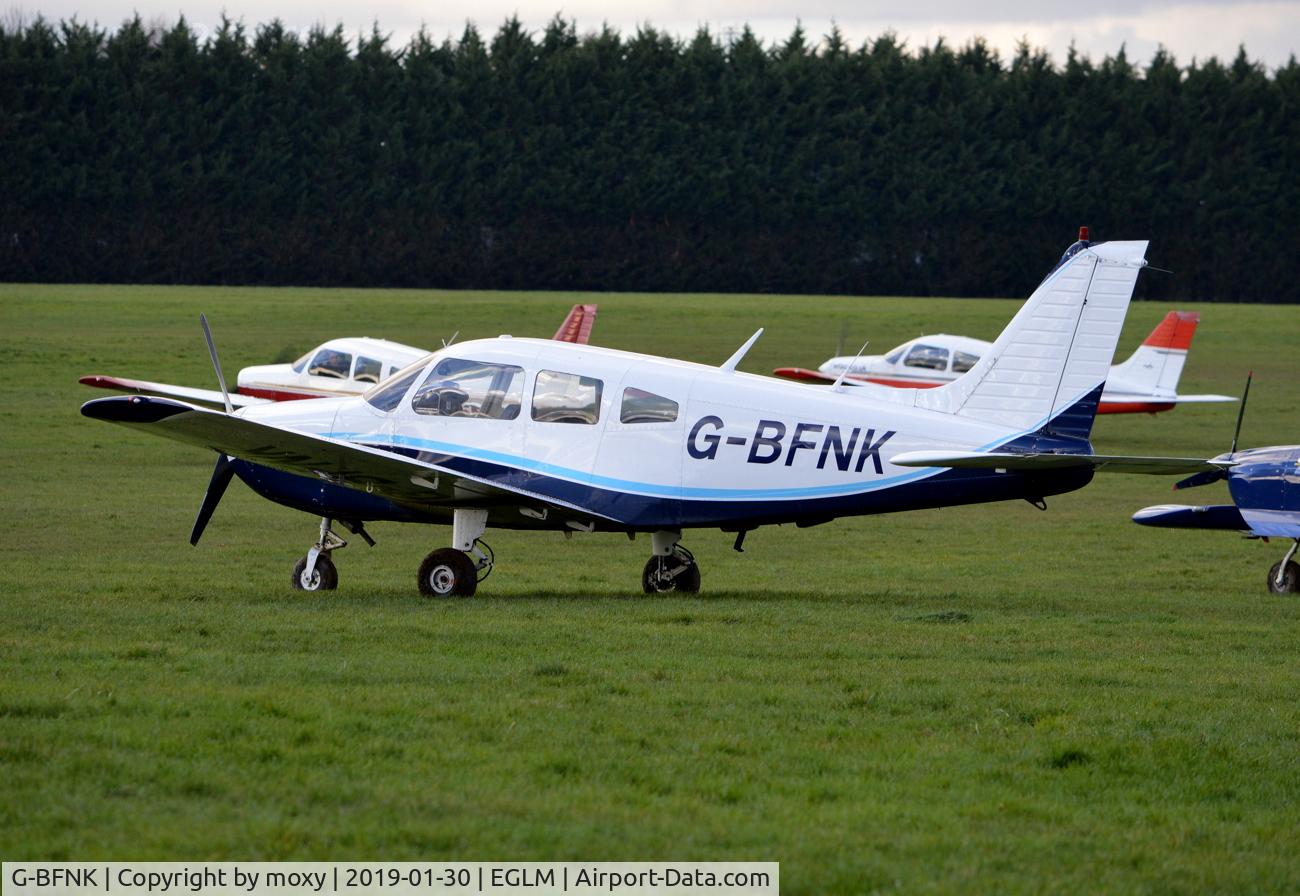 G-BFNK, 1977 Piper PA-28-161 Cherokee Warrior II C/N 28-7816282, Piper PA-28-161 Cherokee Warrior II at White Waltham.