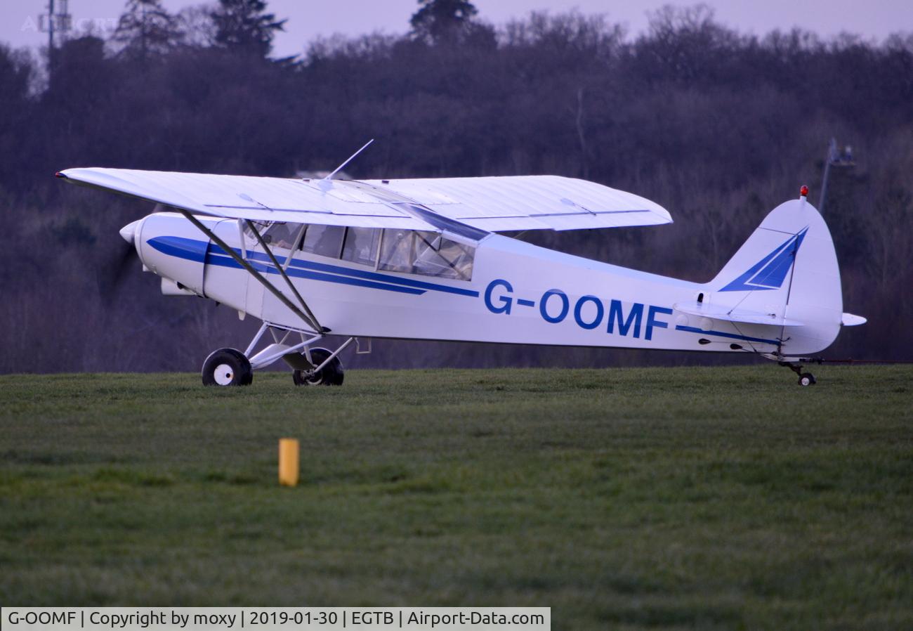 G-OOMF, 1967 Piper PA-18-150 Super Cub C/N 18-8560, Piper PA-18-150 Super Cub on glider tug duty at Wycombe Air Park. Ex N45554