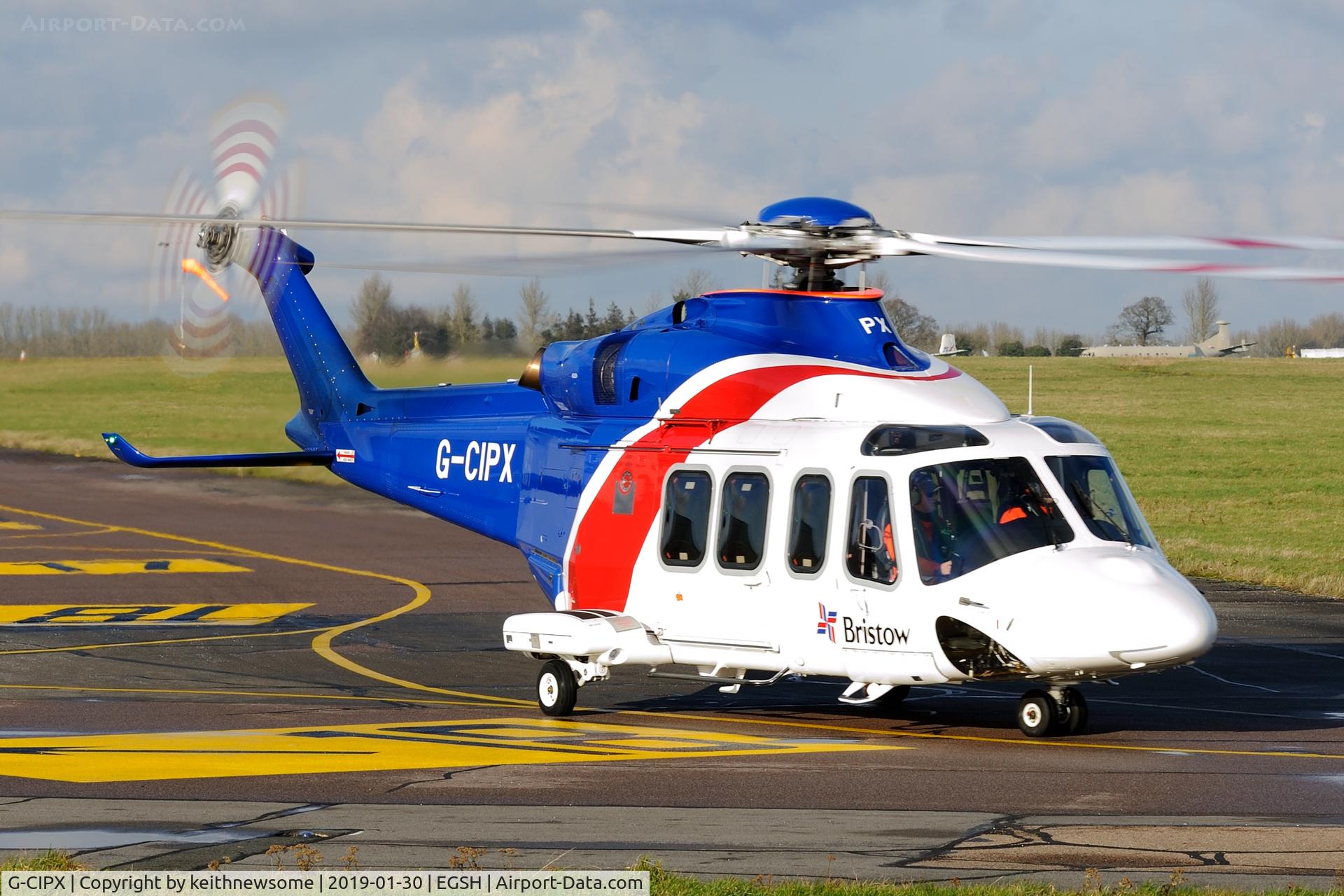 G-CIPX, 2013 AgustaWestland AW-139 C/N 41346, Returning from Offshore.