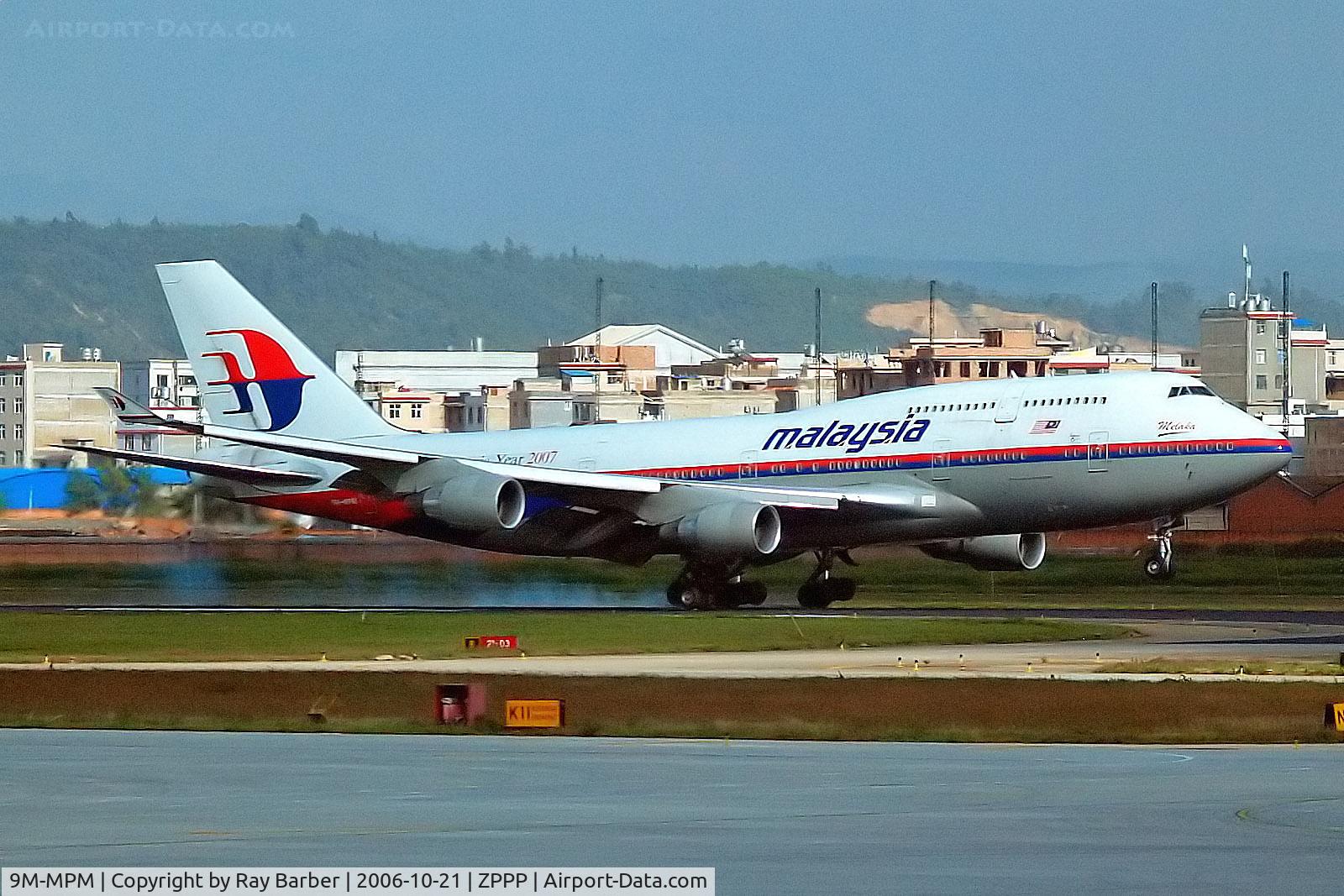 9M-MPM, 1998 Boeing 747-4H6 C/N 28435, 9M-MPM   Boeing 747-4H6 [28435] (Malaysia Airlines) Kunming-Wujiaba~B 21/10/2006